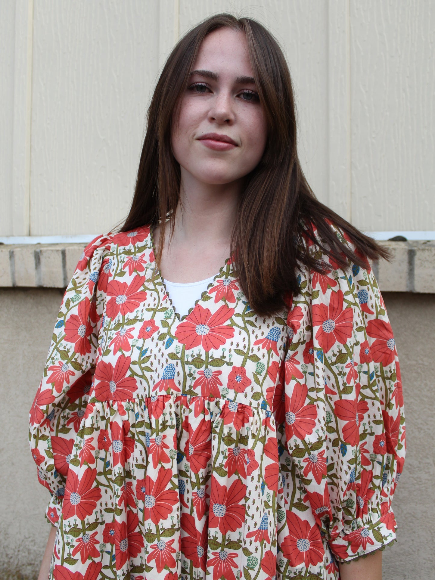 Ruby Red Meadow Dress