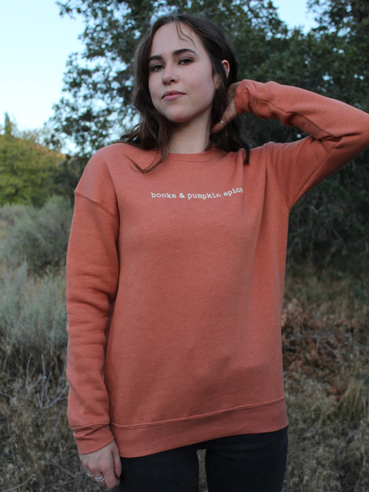"Books and Pumpkin Spice" Graphic Sweatshirt