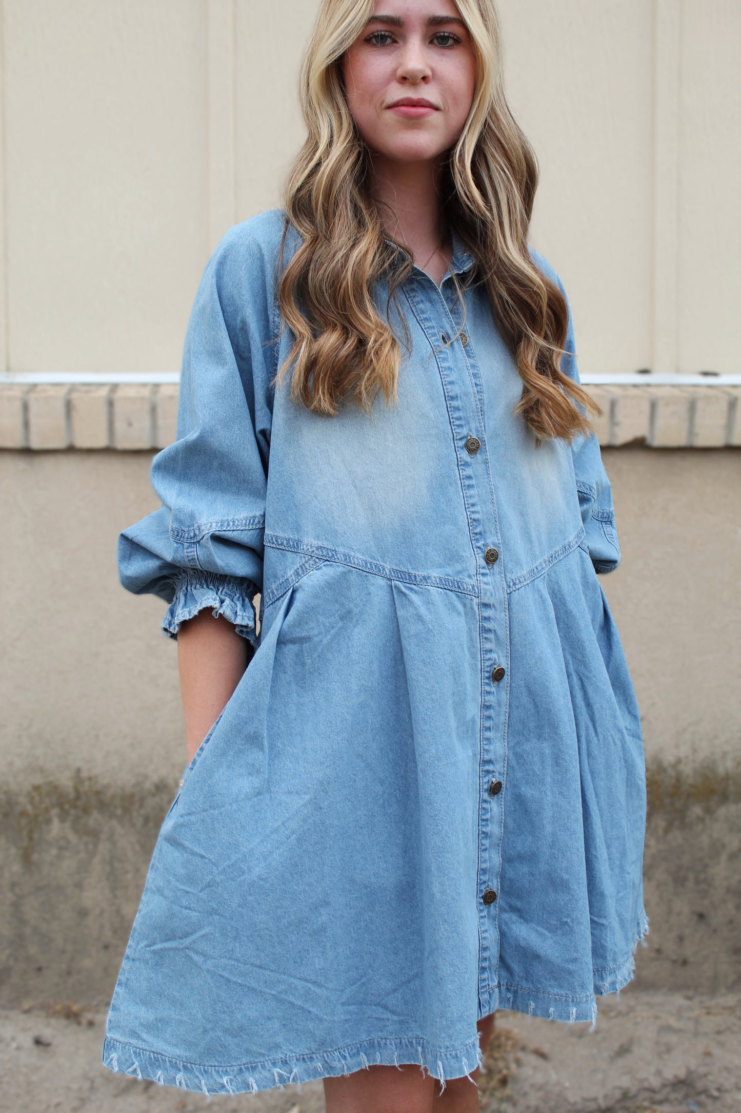 I Wanna Be Yours Denim Dress