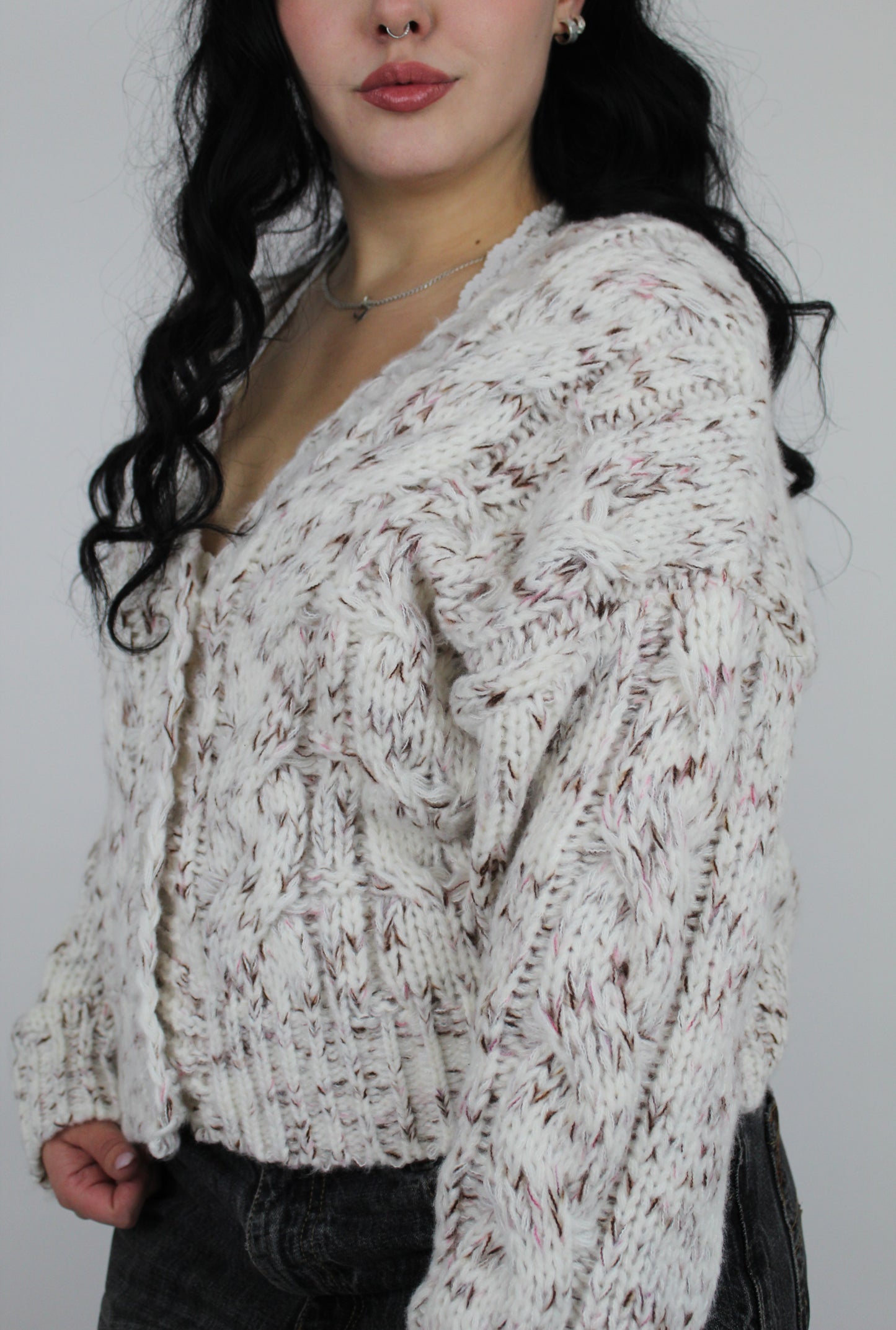 The Cozy Knit Cardi in Beige