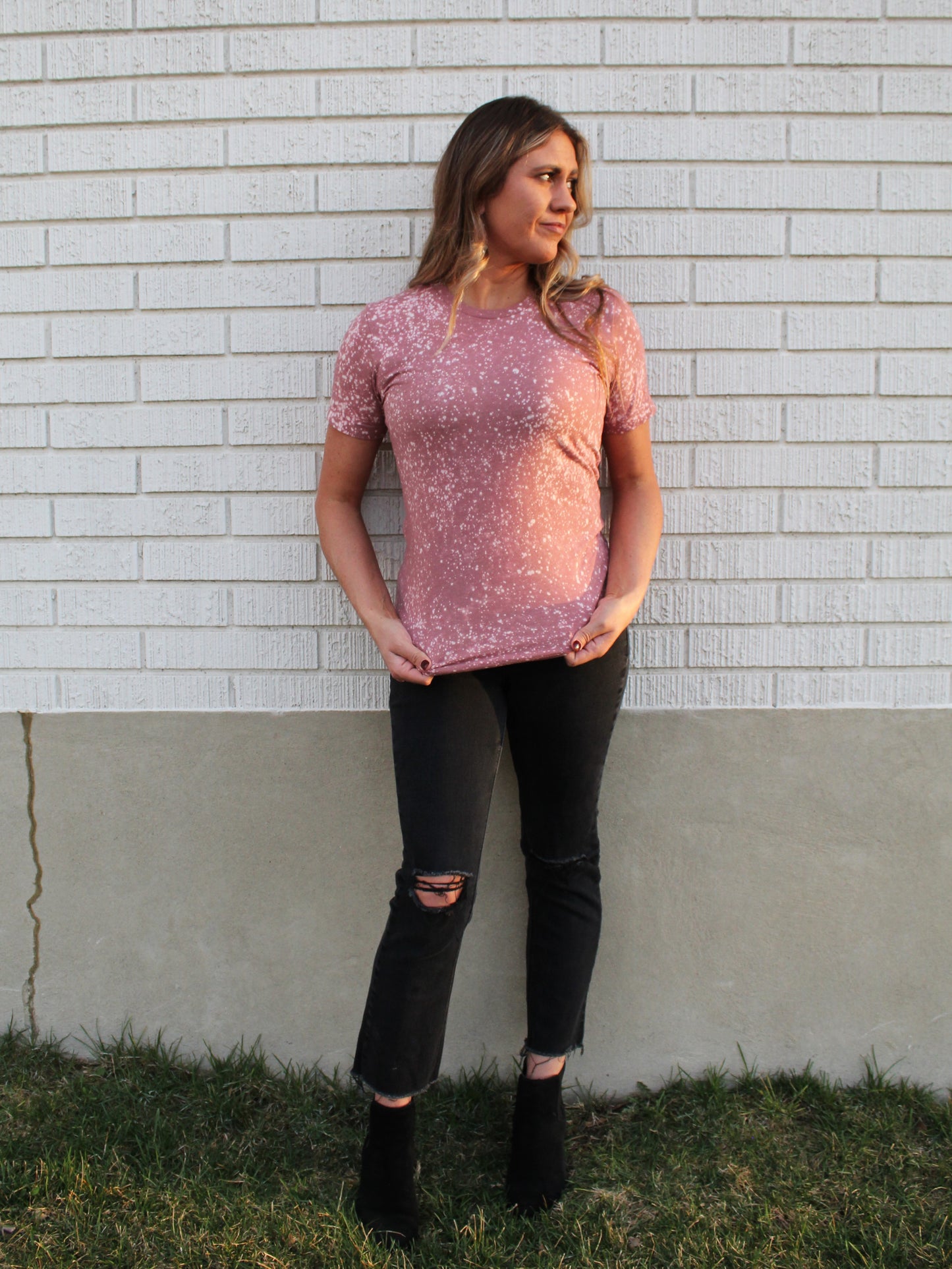 Sparkle Tee in Mauve