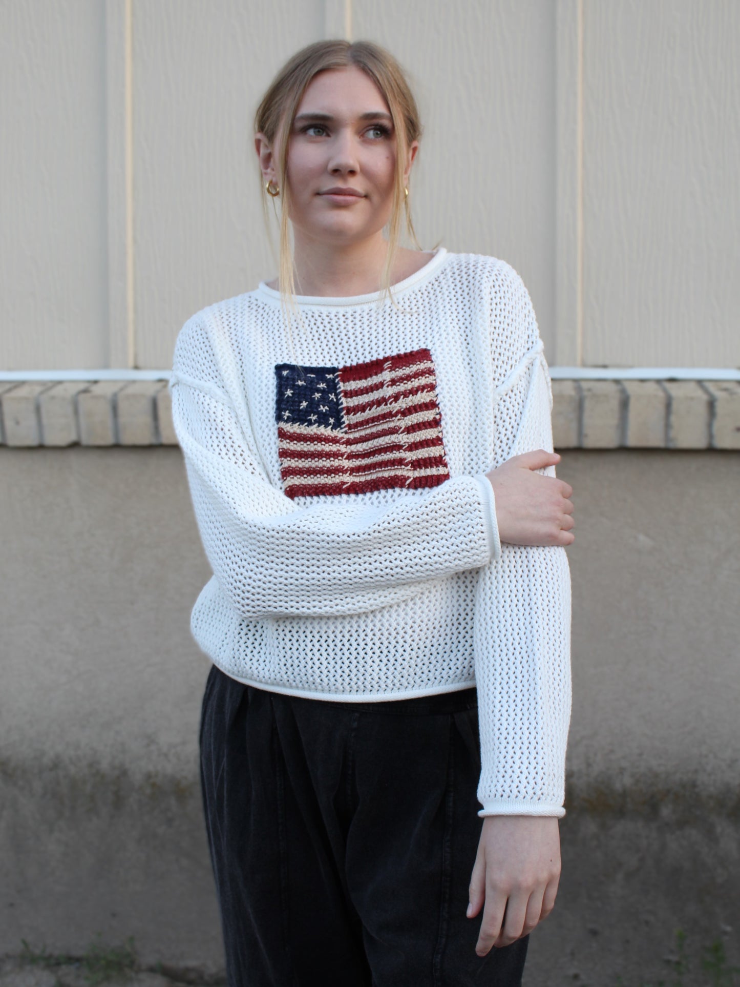 American Beauty Knit Top in White