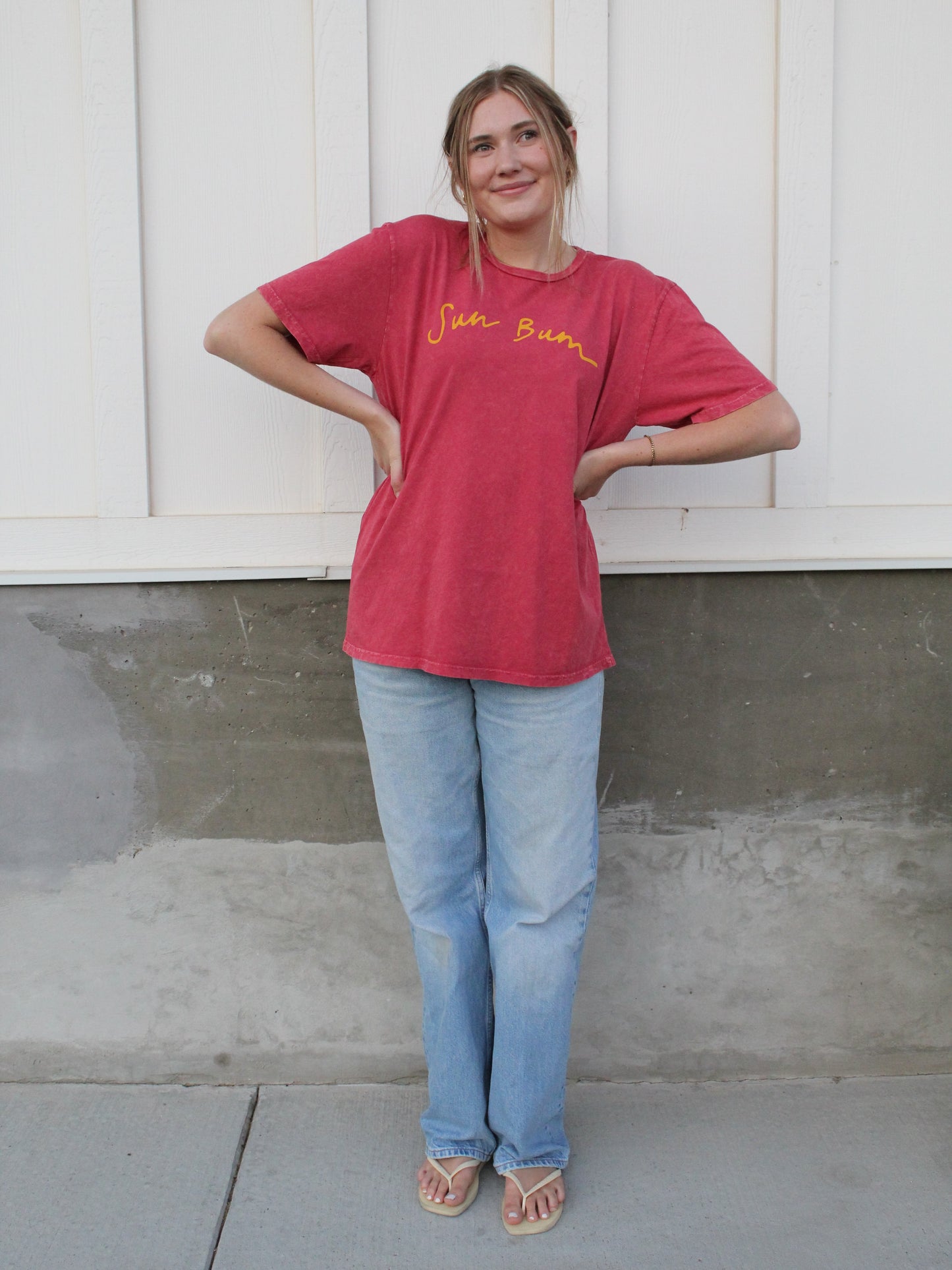 'Sun Bum' Oversized Graphic Tee