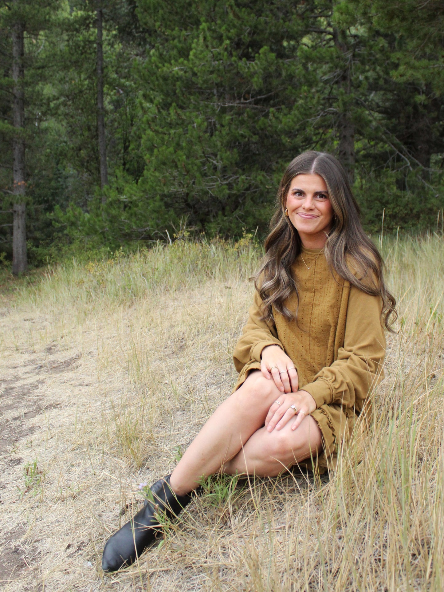 Best Intentions Raglan Dress in Buckthorn Brown