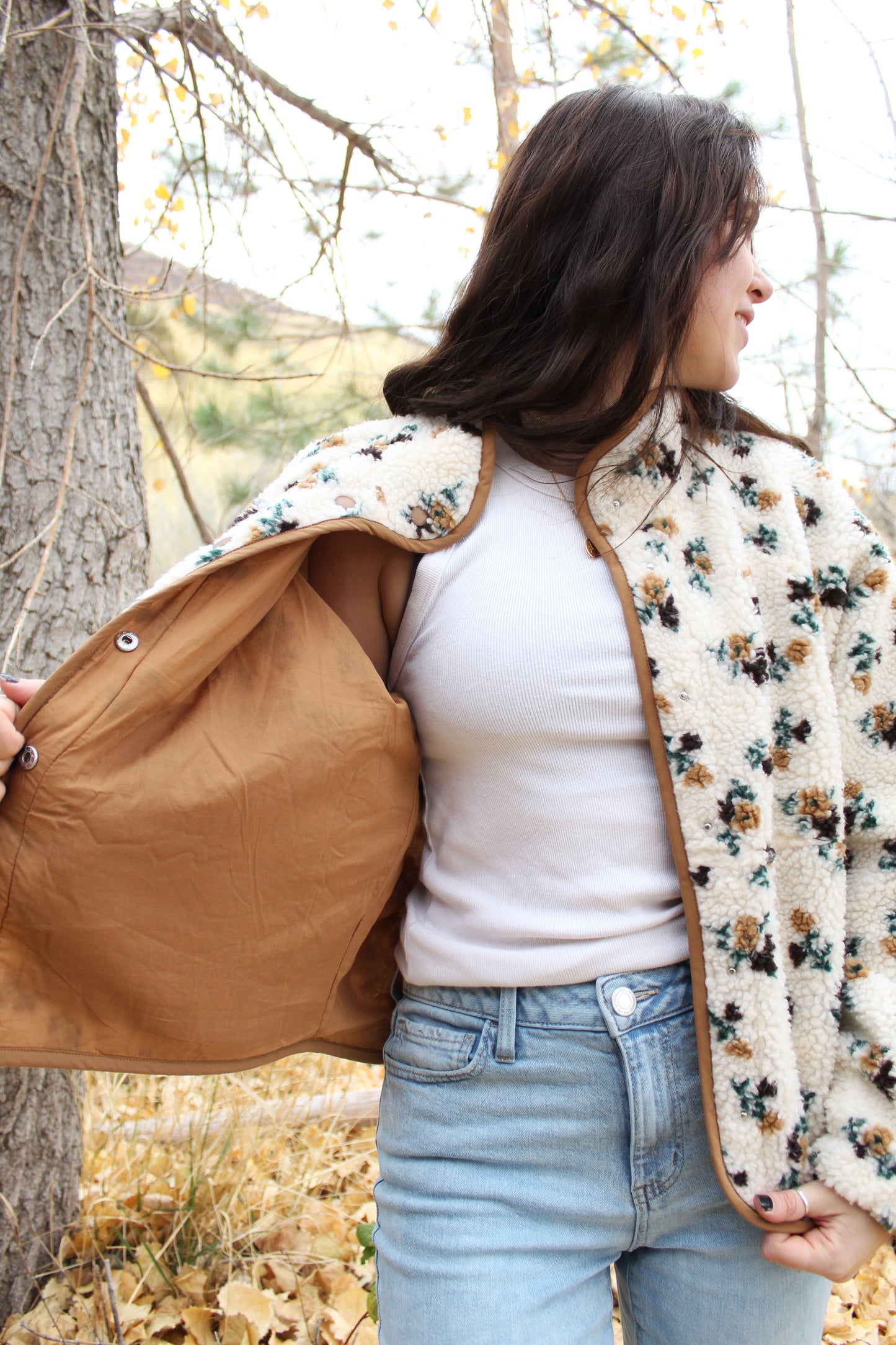 I'm Yours Floral Fleece Jacket
