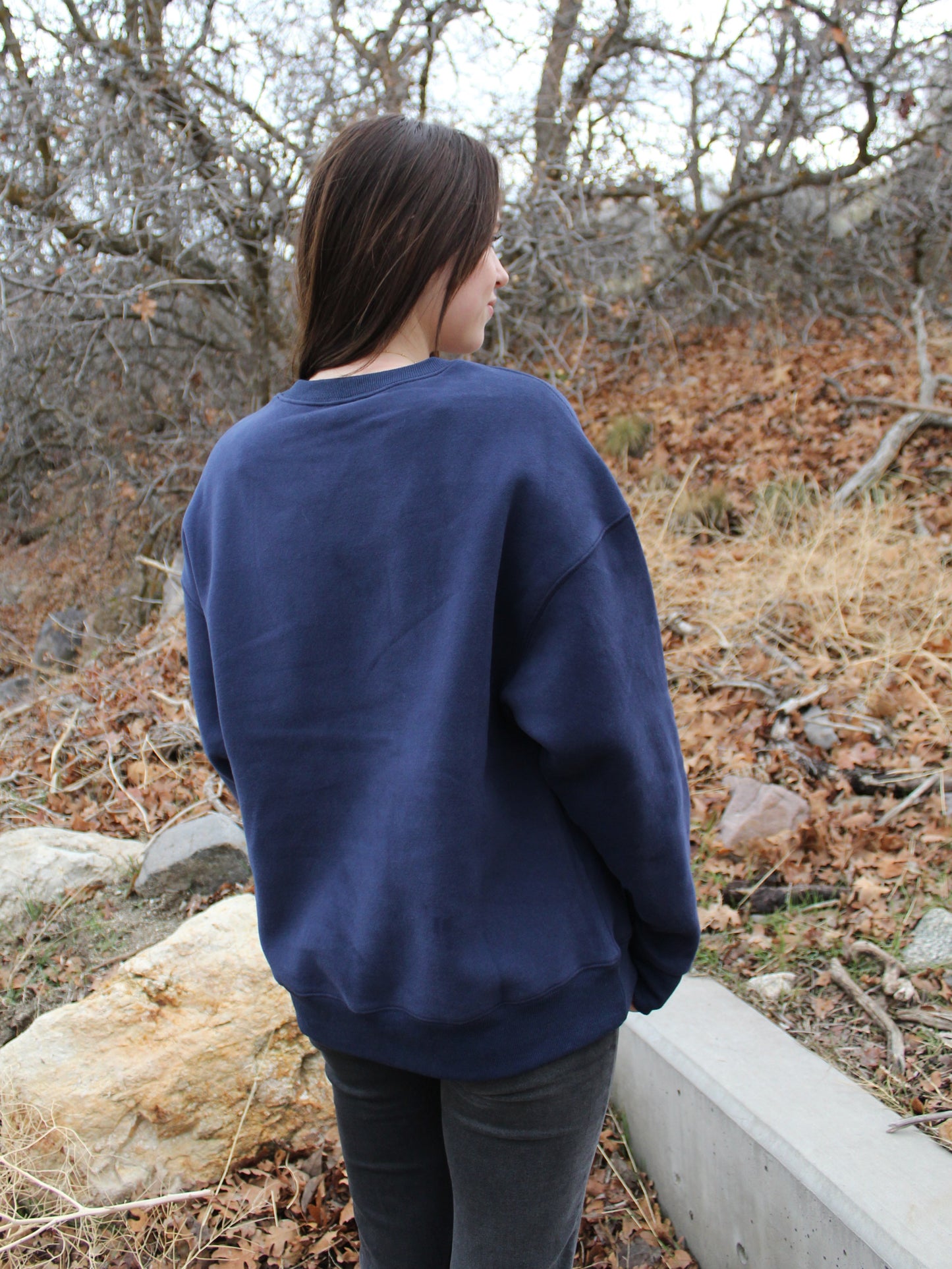 'SALTY' Graphic Sweatshirt in Navy