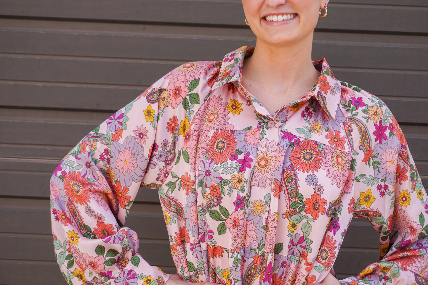 Summer Flowers Midi Dress