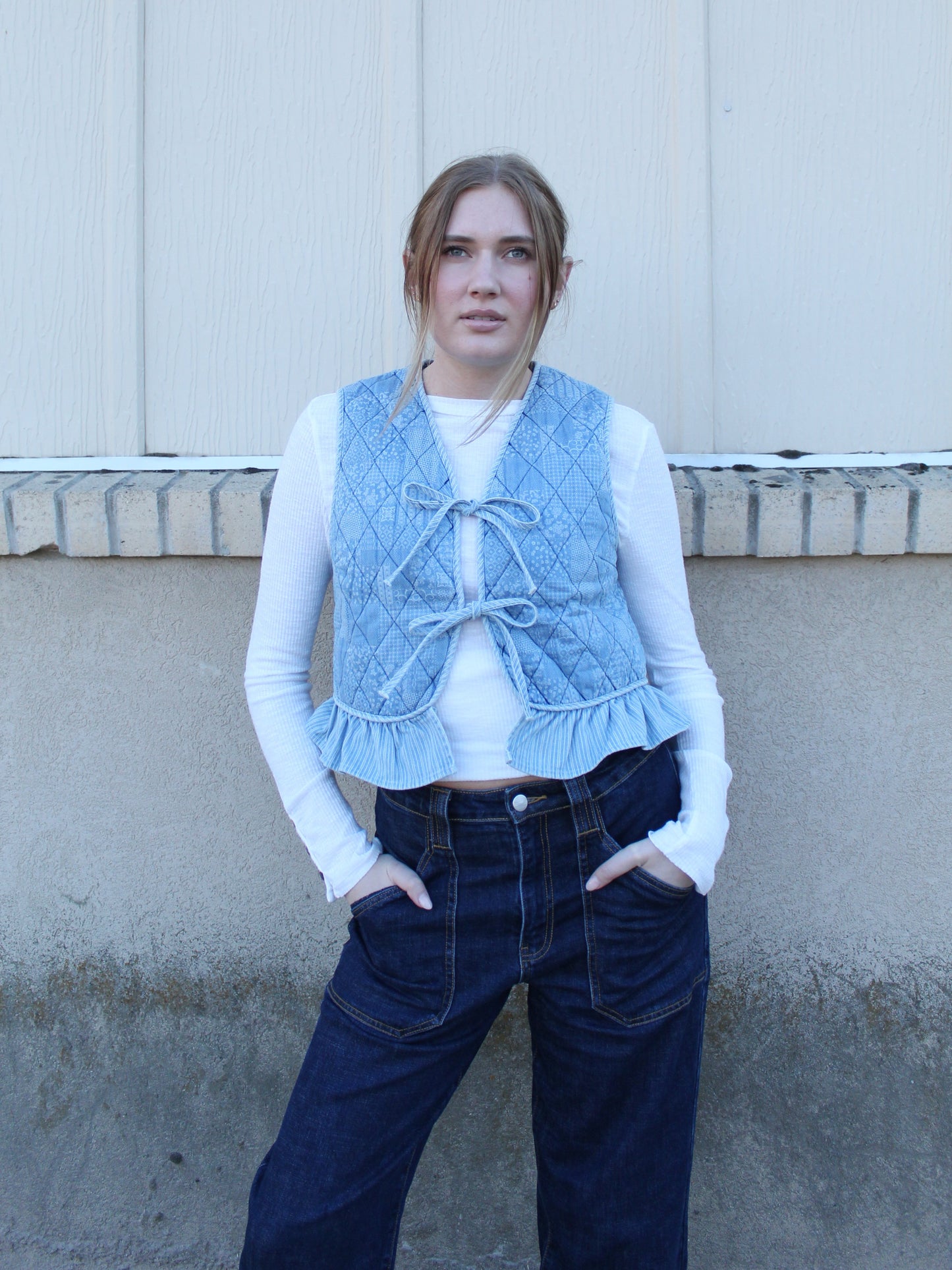 Evermore Floral Quilted Vest