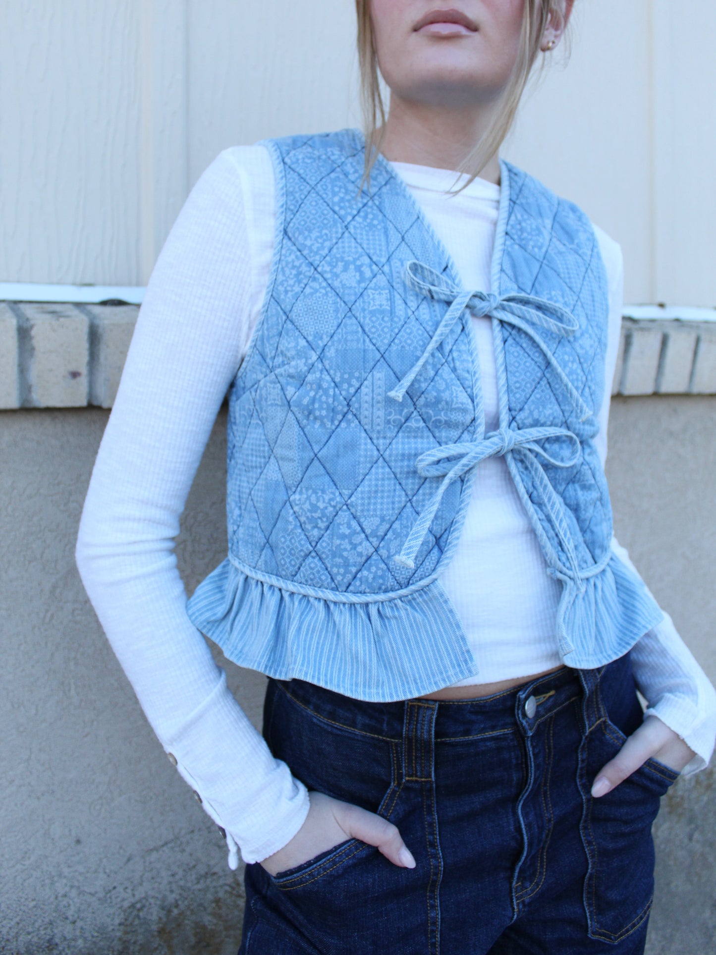 Evermore Floral Quilted Vest
