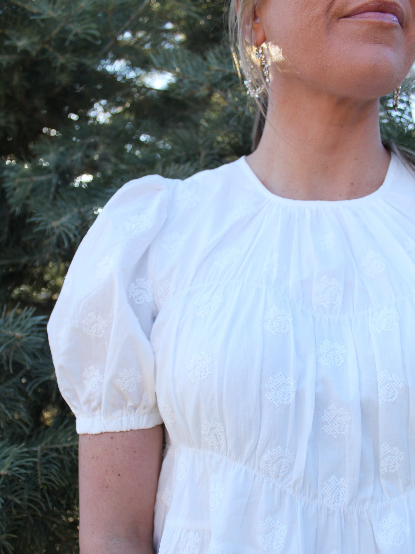 Here You Come Again Peplum Blouse