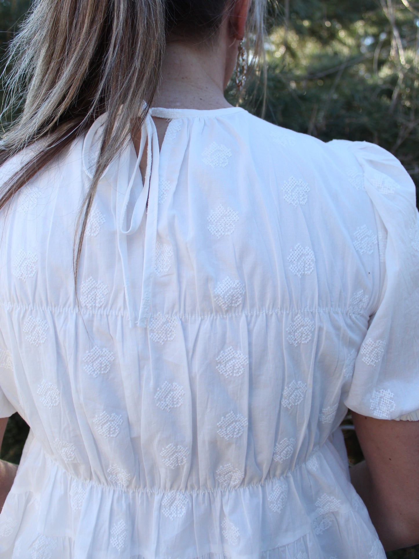 Here You Come Again Peplum Blouse