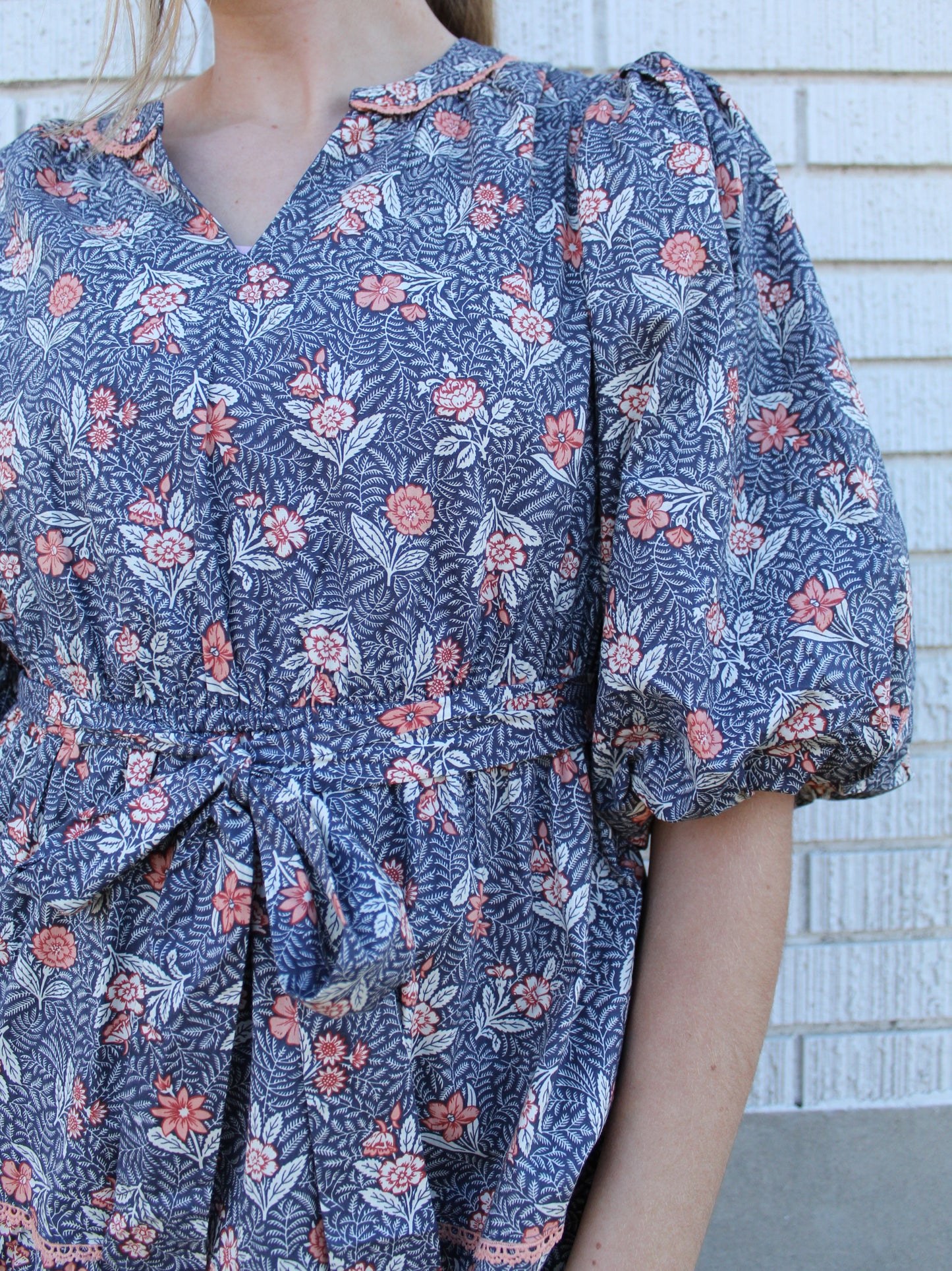 Dear Jane Dress in Steel Blue