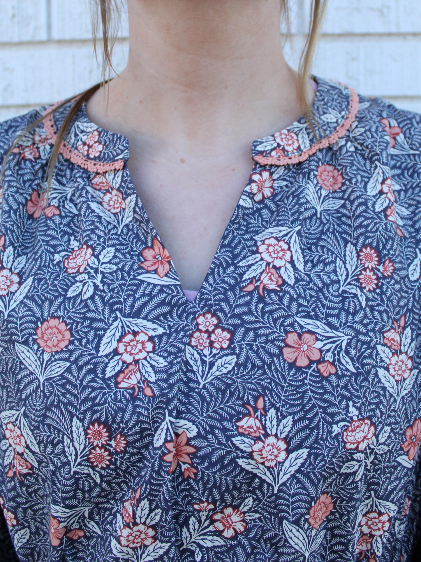 Dear Jane Dress in Steel Blue