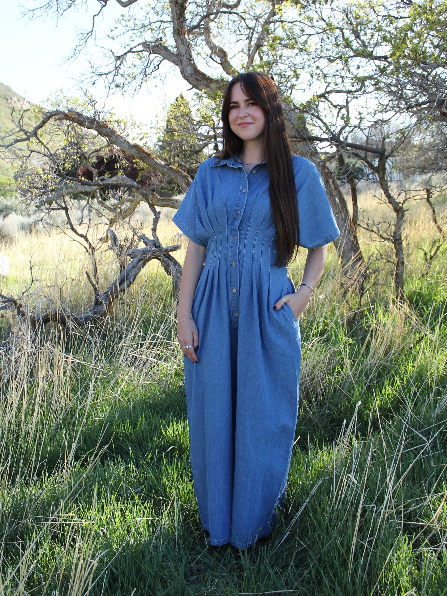 For the Love of Denim Jumpsuit