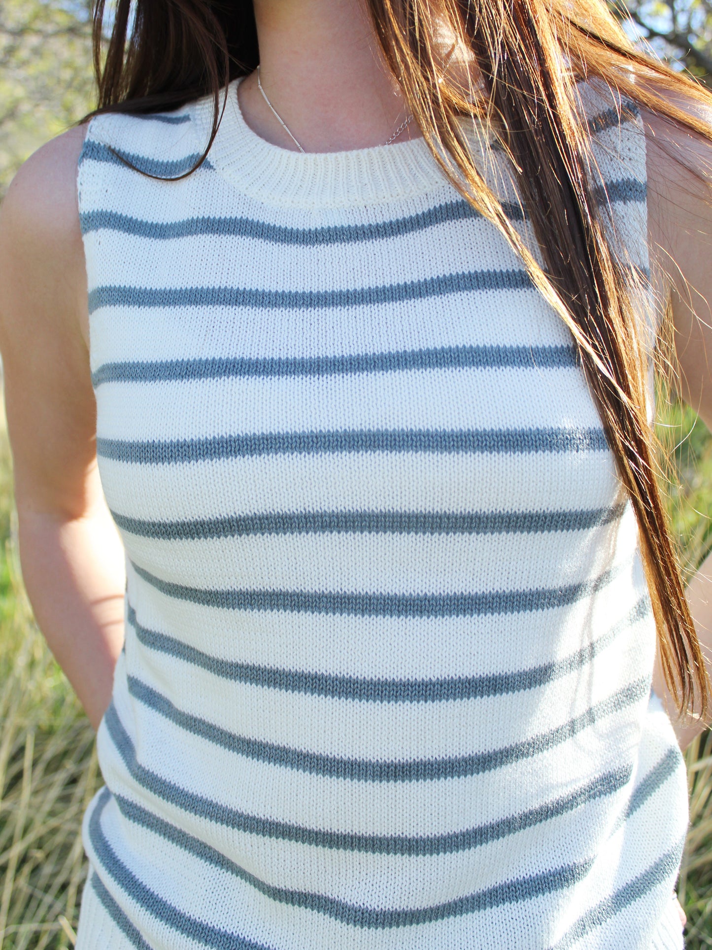 The Aspen Striped Knit Tank
