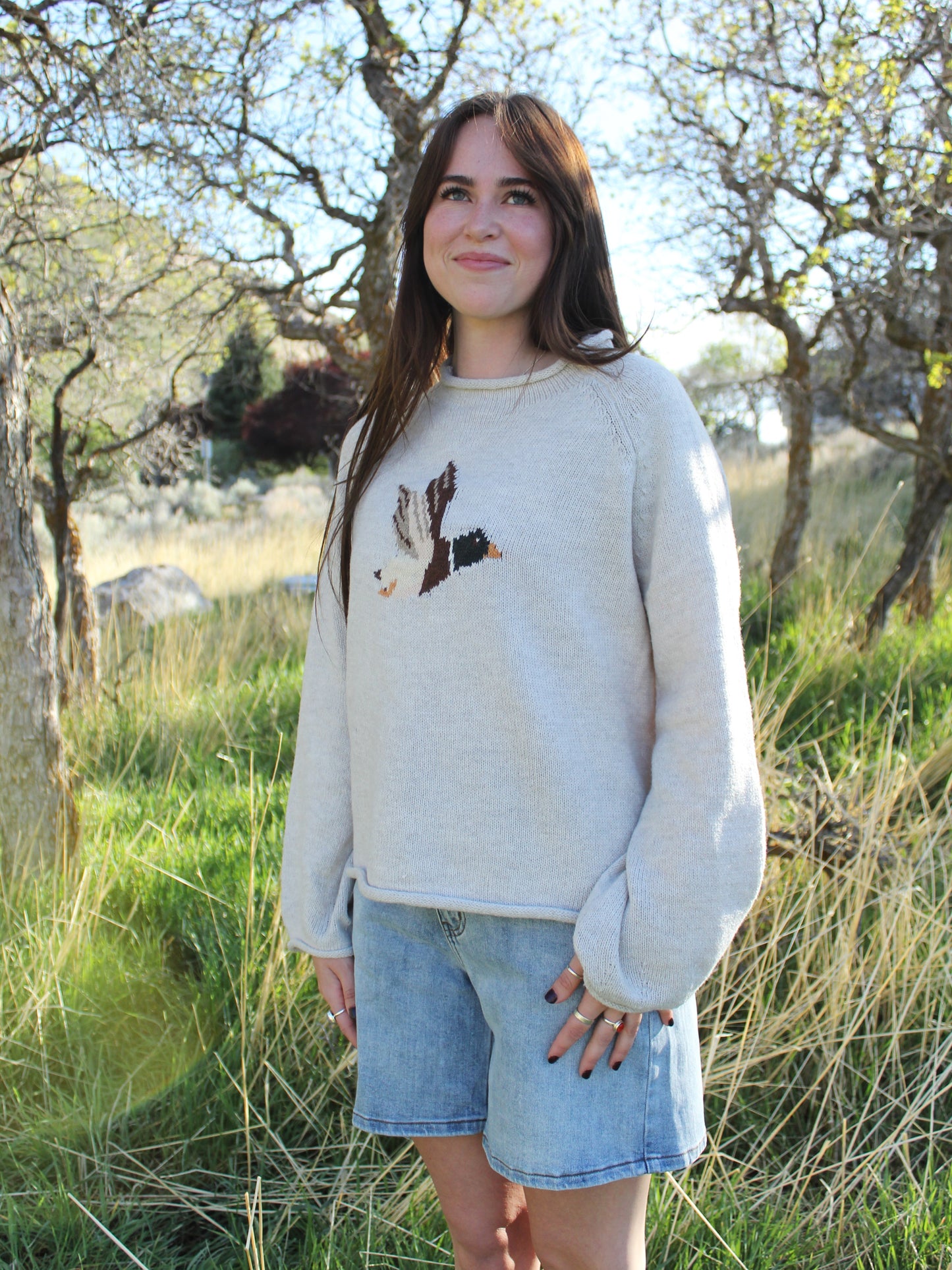Home Bound Mallard Knit Sweater