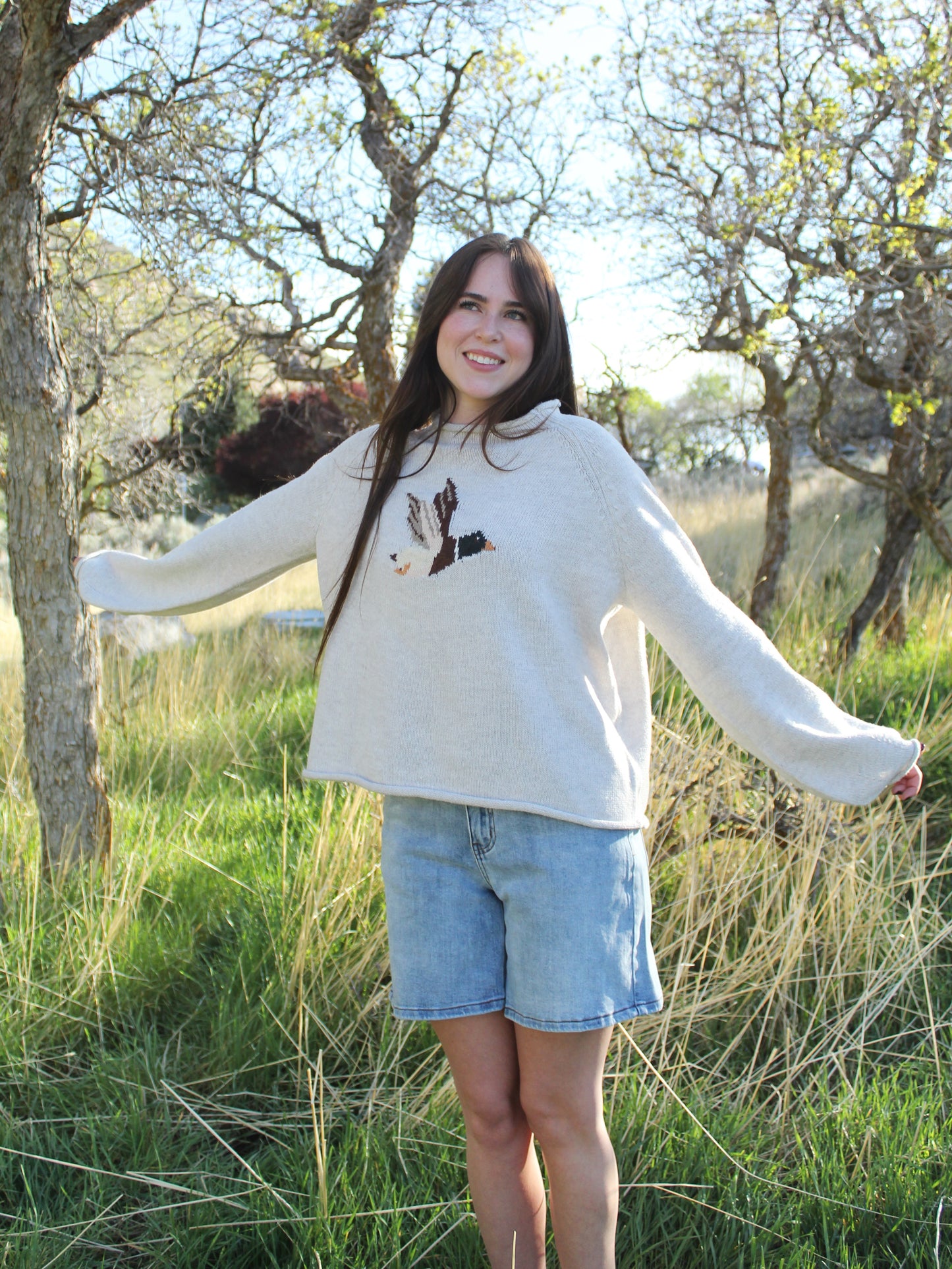 Home Bound Mallard Knit Sweater
