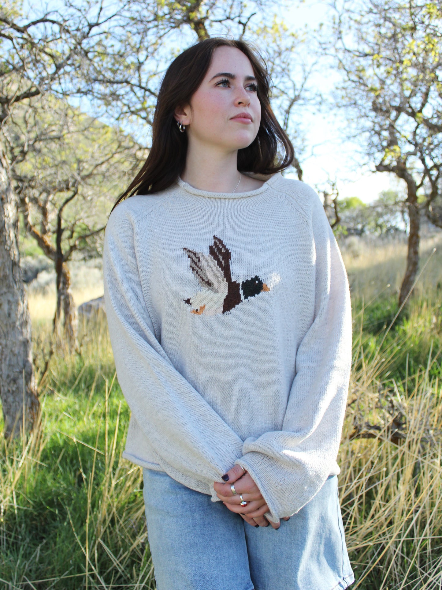 Home Bound Mallard Knit Sweater