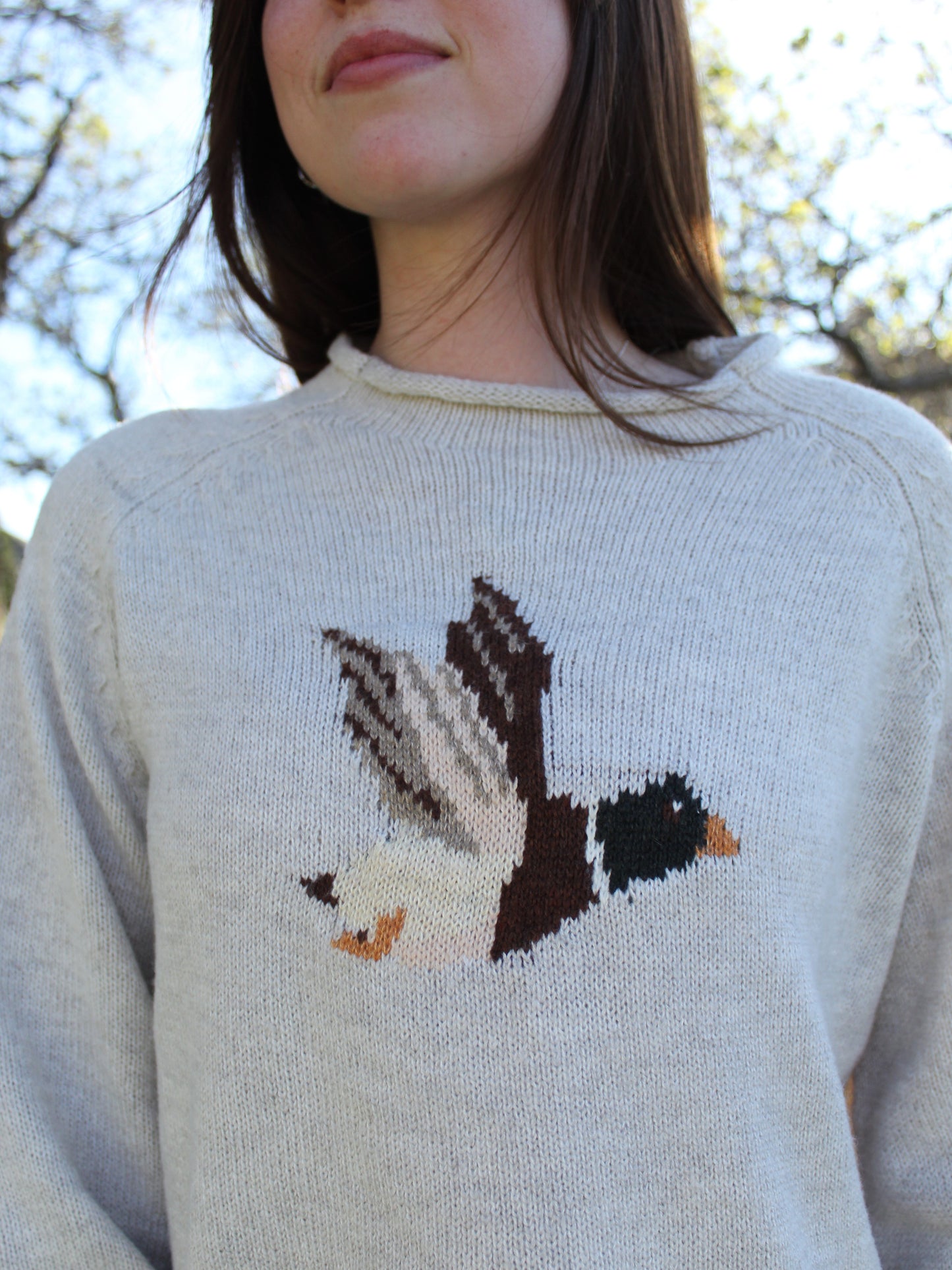 Home Bound Mallard Knit Sweater