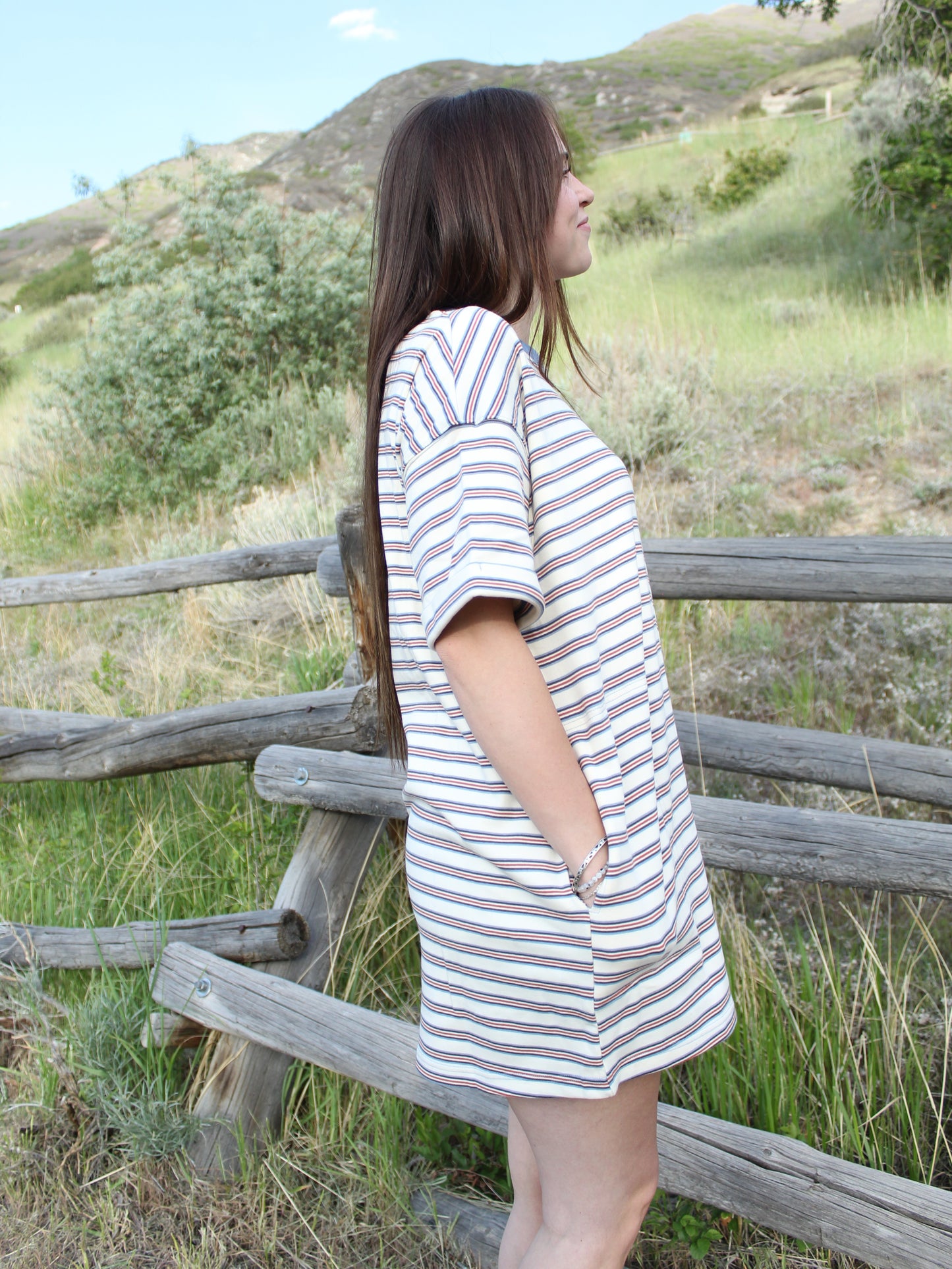 My Favorite Tee Shirt Dress in Ivory