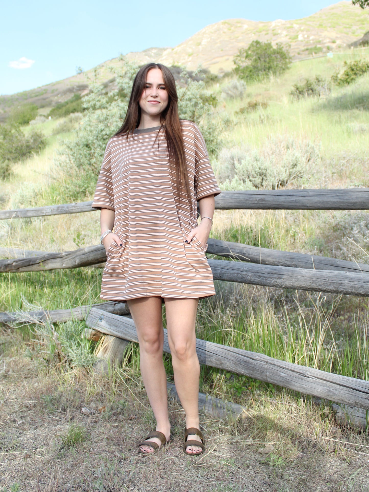 My Favorite Tee Shirt Dress in Brown
