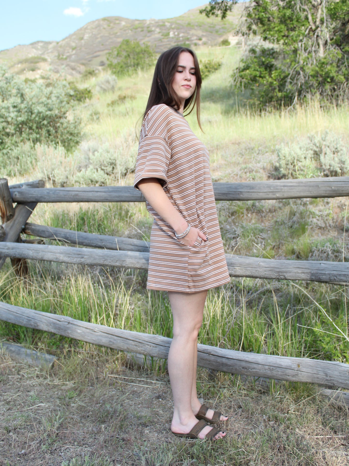 My Favorite Tee Shirt Dress in Brown