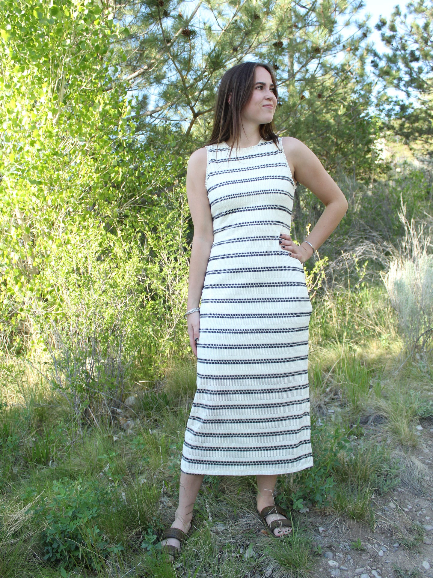 The Everly Striped Sleeveless Tank Dress