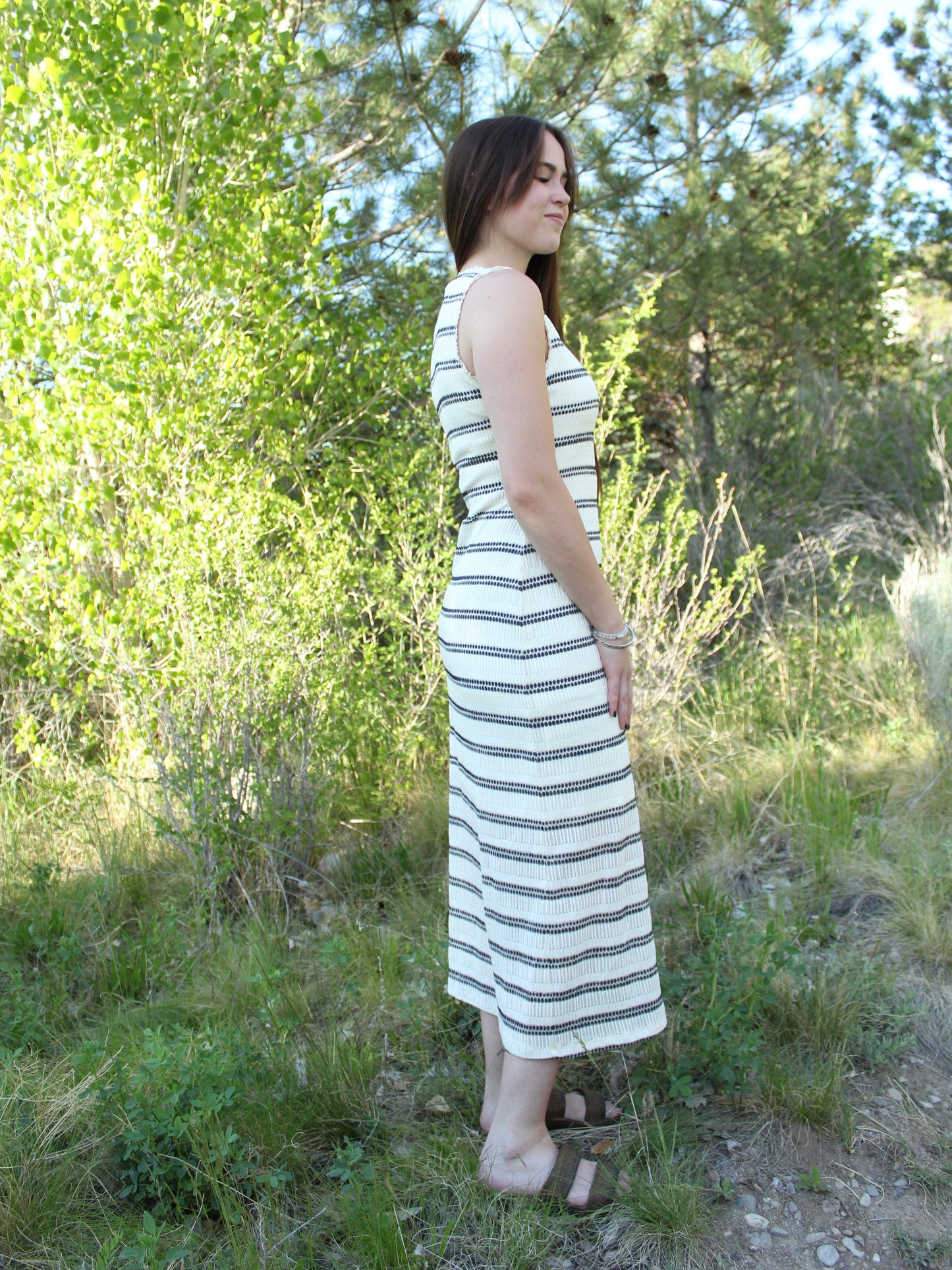 The Everly Striped Sleeveless Tank Dress