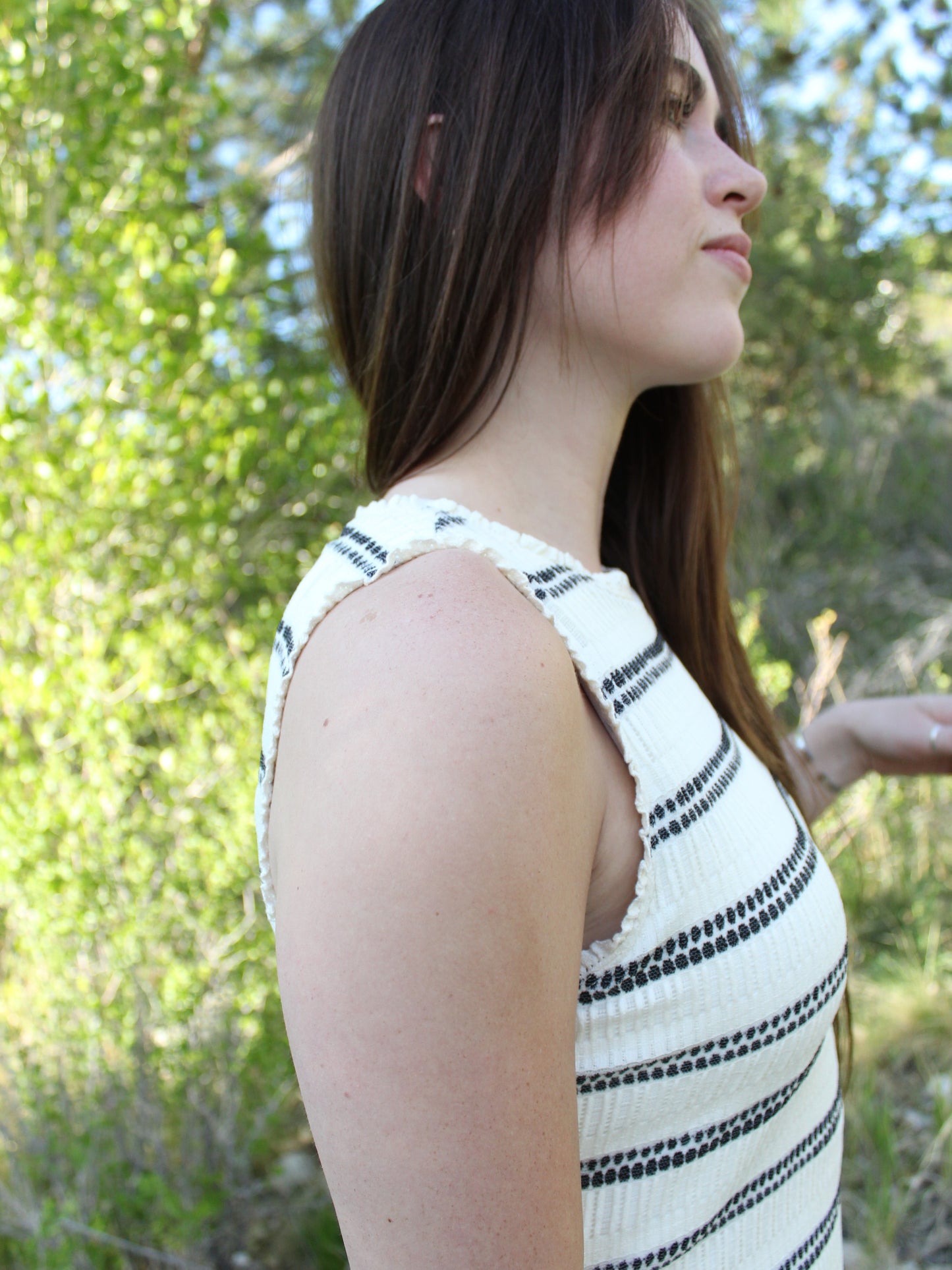 The Everly Striped Sleeveless Tank Dress