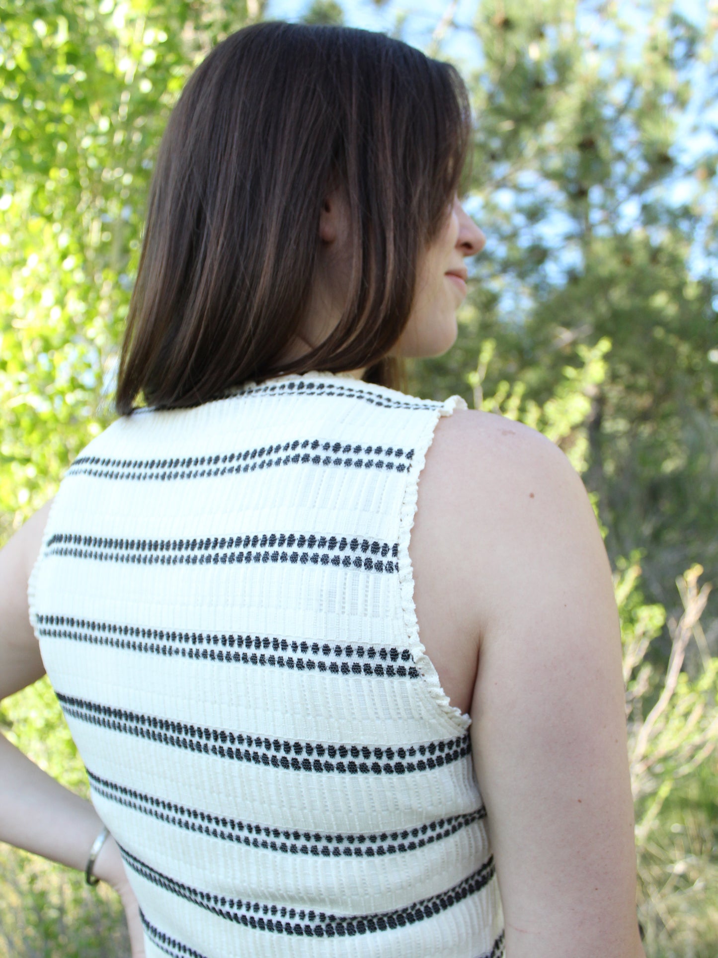 The Everly Striped Sleeveless Tank Dress