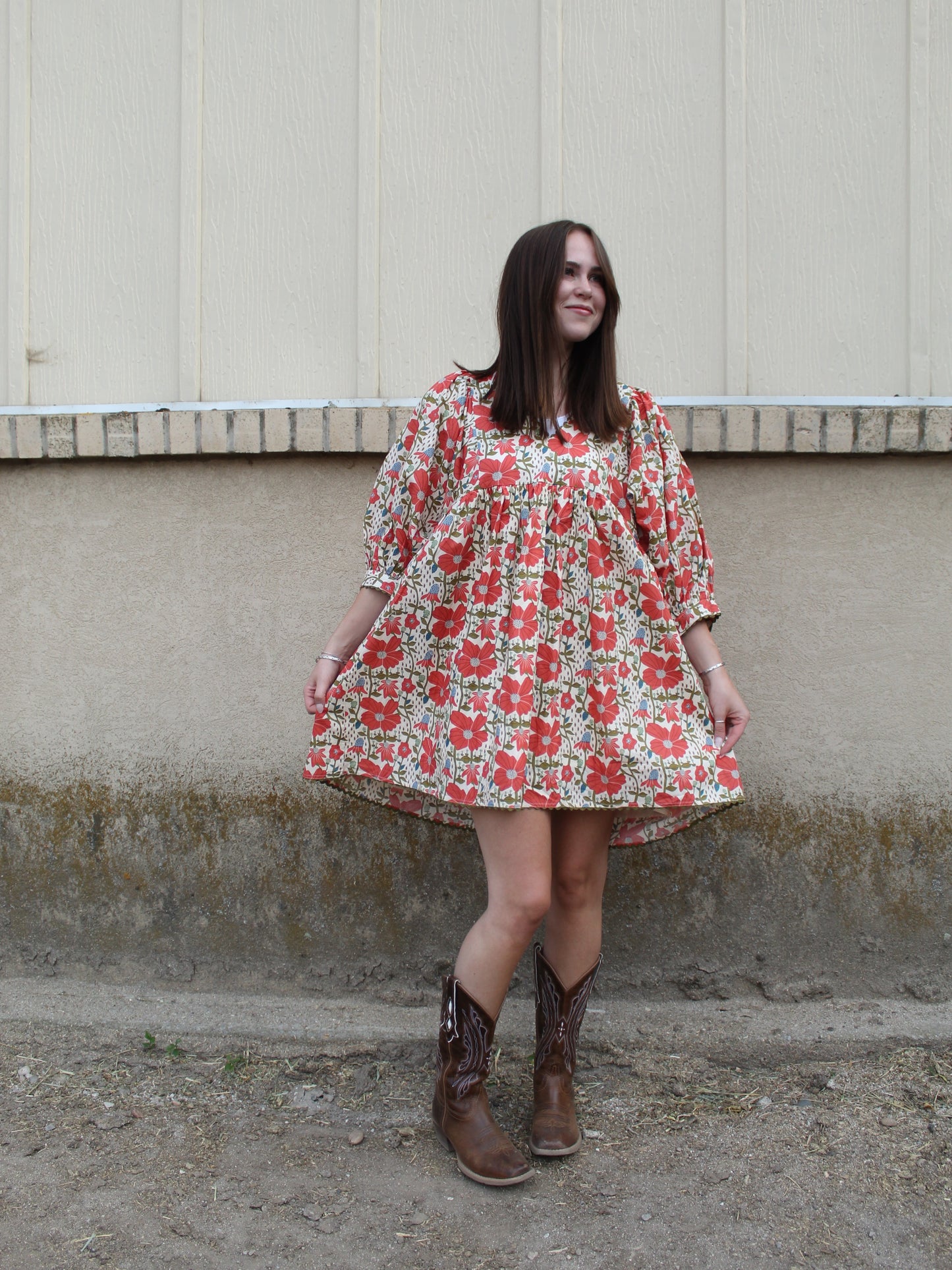 Ruby Red Meadow Dress