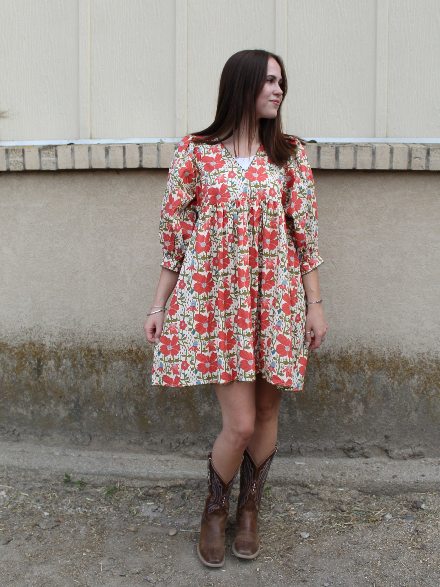 Ruby Red Meadow Dress