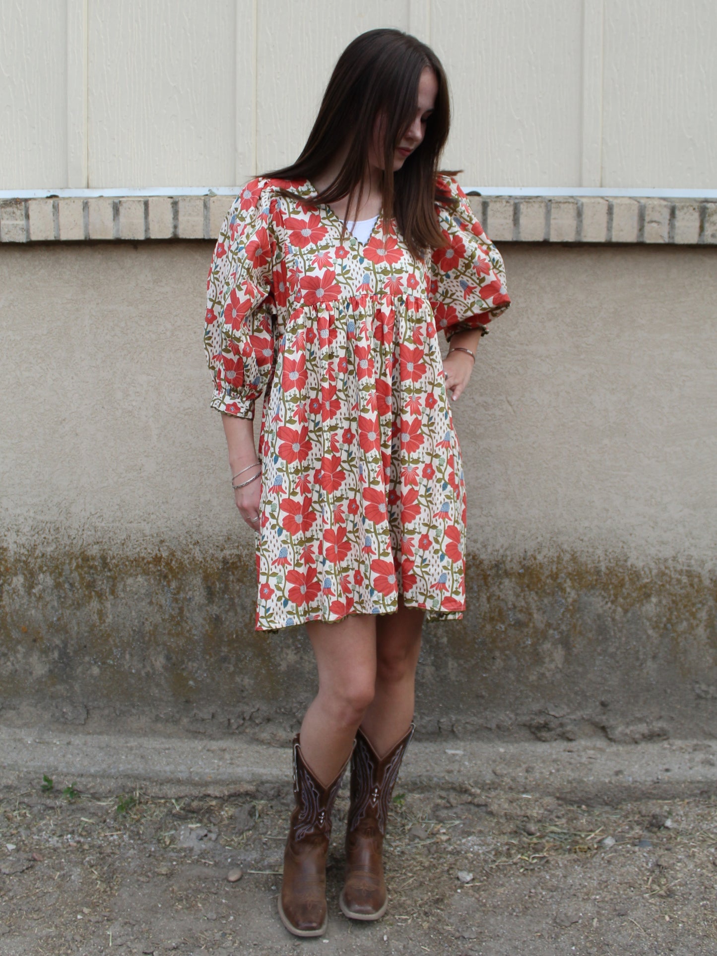 Ruby Red Meadow Dress