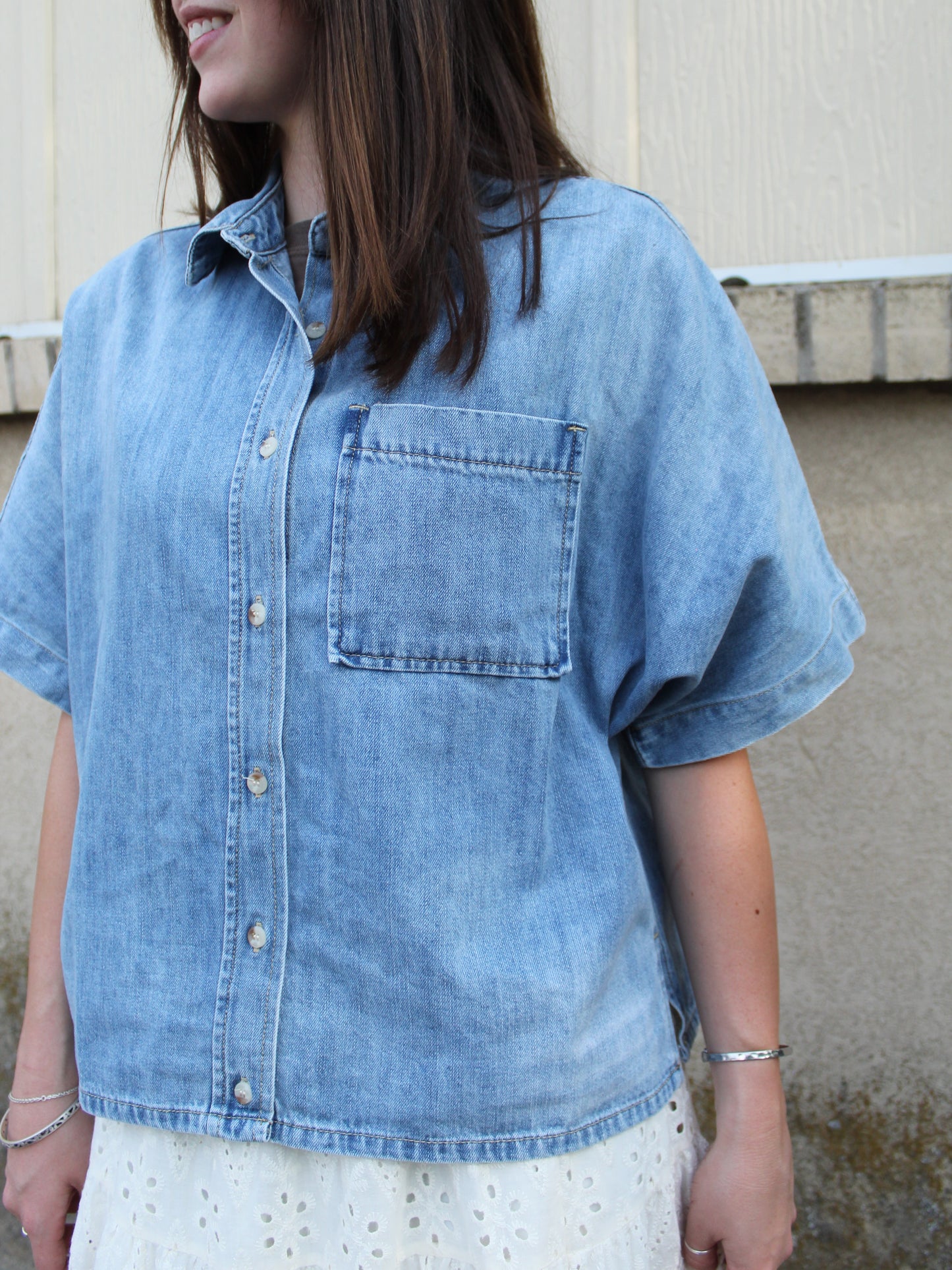 Easy Goes It Denim Top
