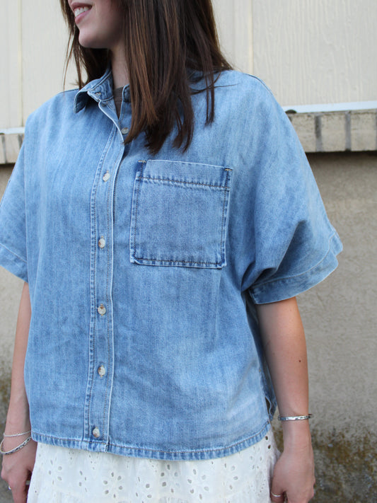 Easy Goes It Denim Top