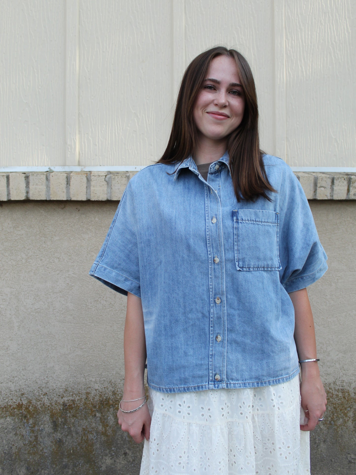 Easy Goes It Denim Top
