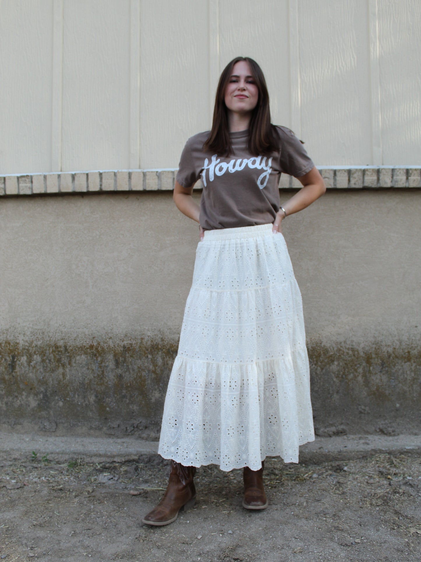 The Path Less Traveled Skirt in Beige