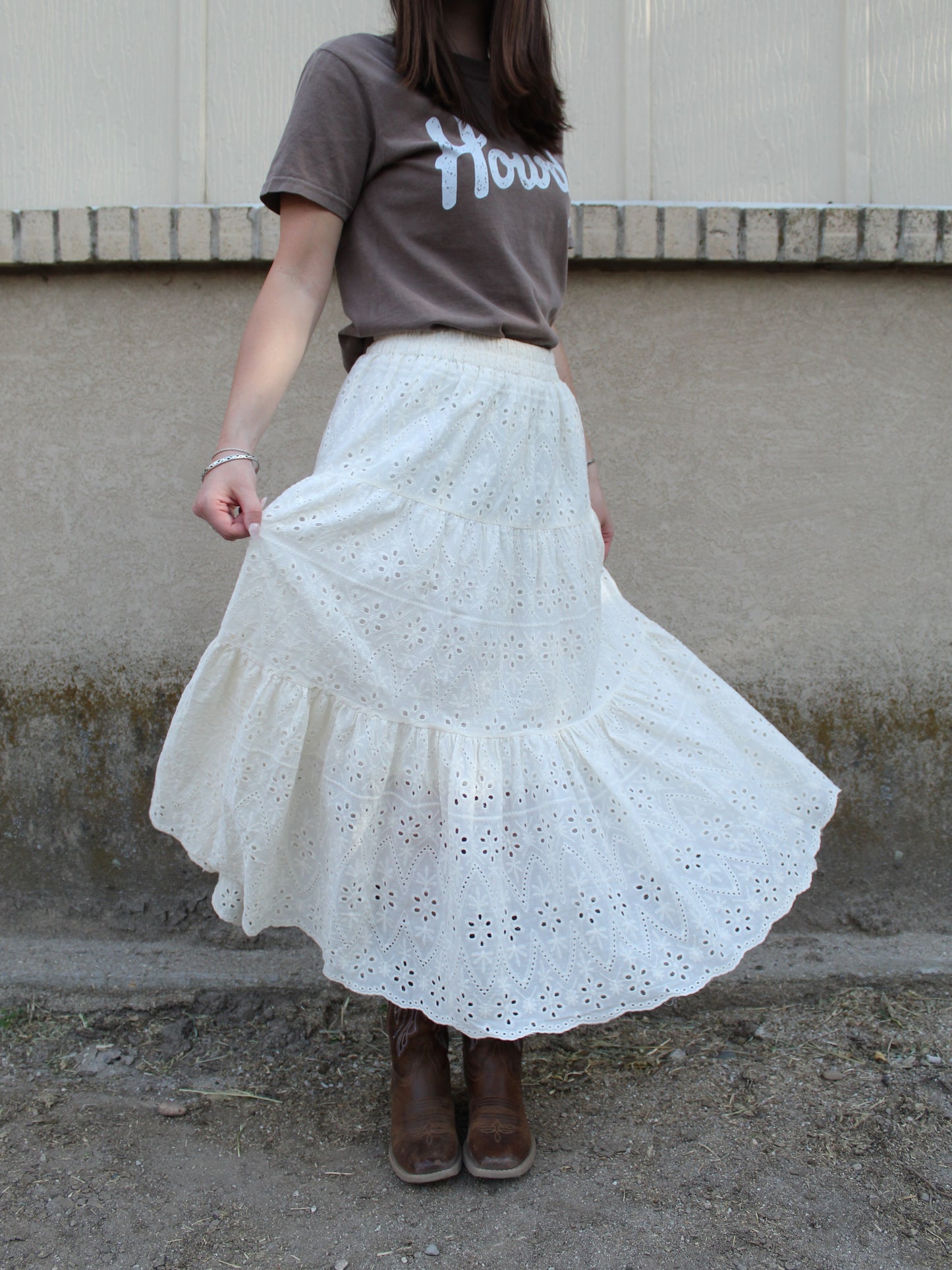The Path Less Traveled Skirt in Beige