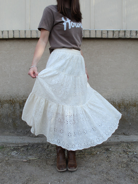 The Path Less Traveled Skirt in Beige