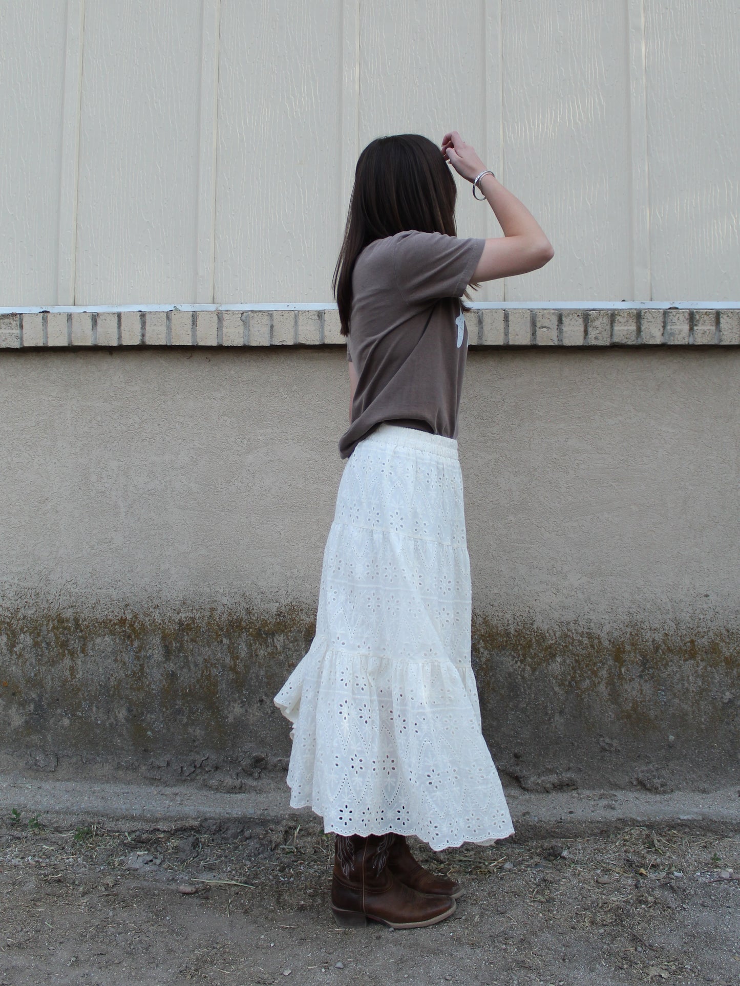 The Path Less Traveled Skirt in Beige