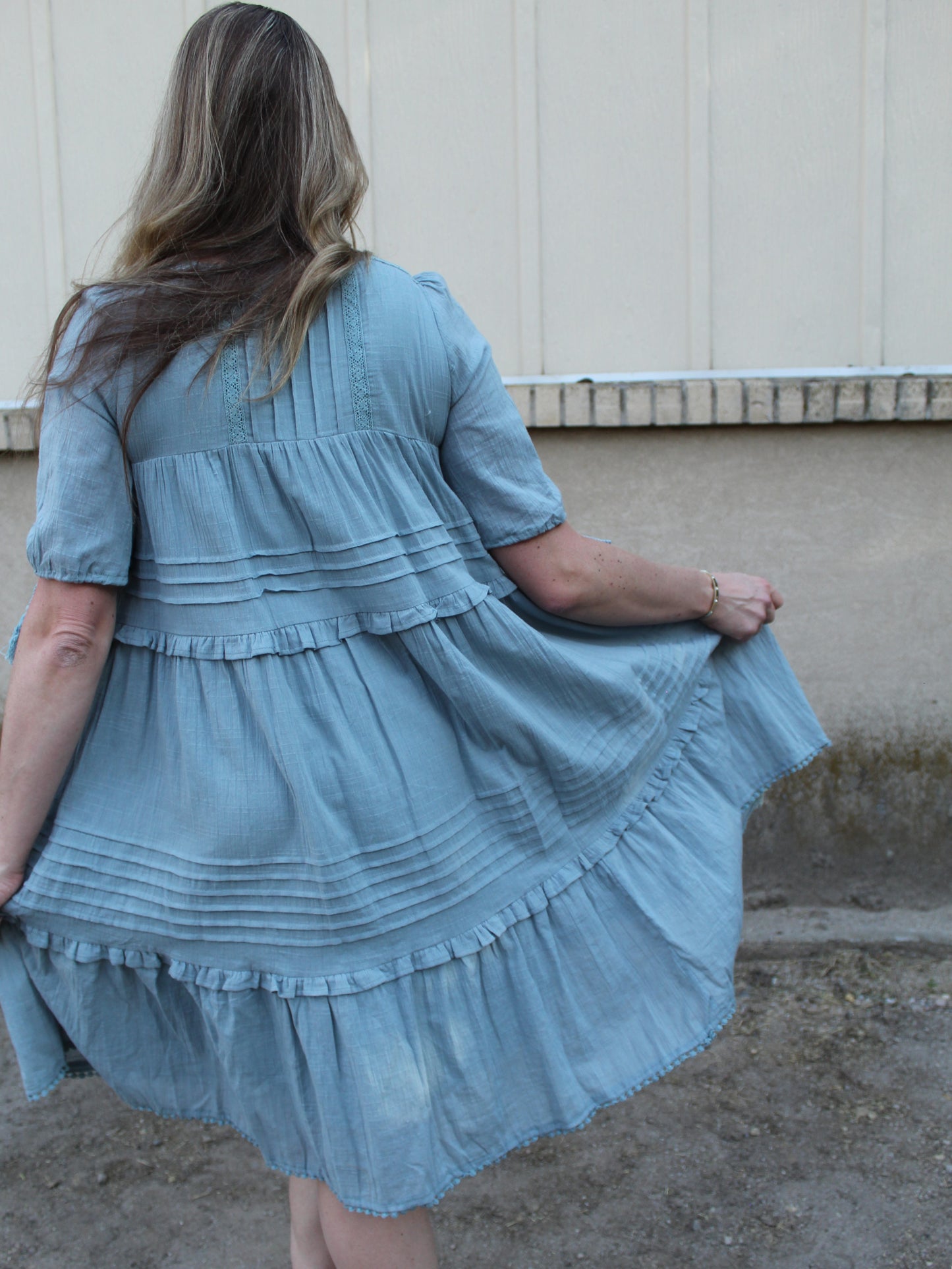 Free Spirit Tassel Dress in Deep Sage