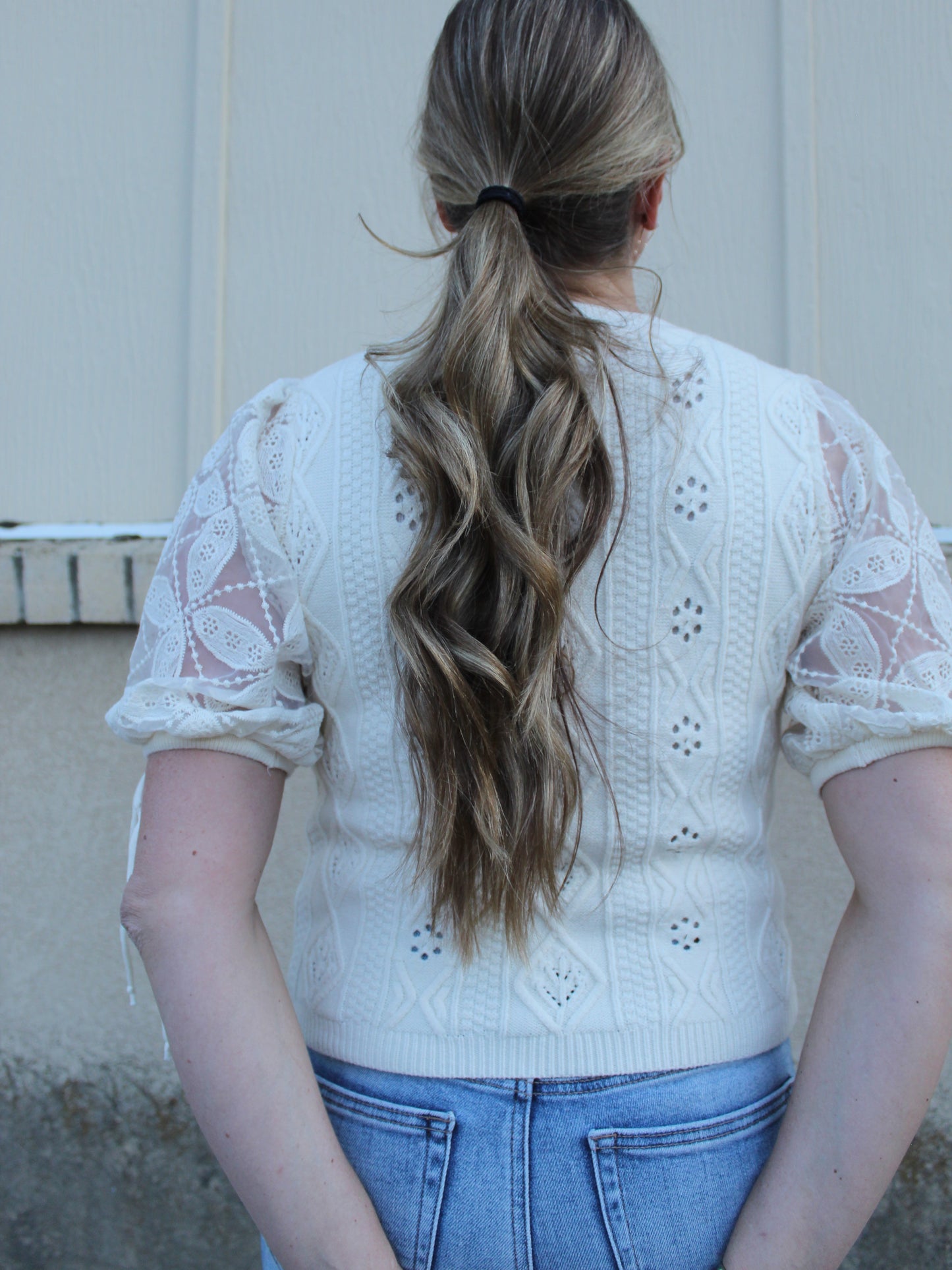 The Phoebe Knit Top in Cream
