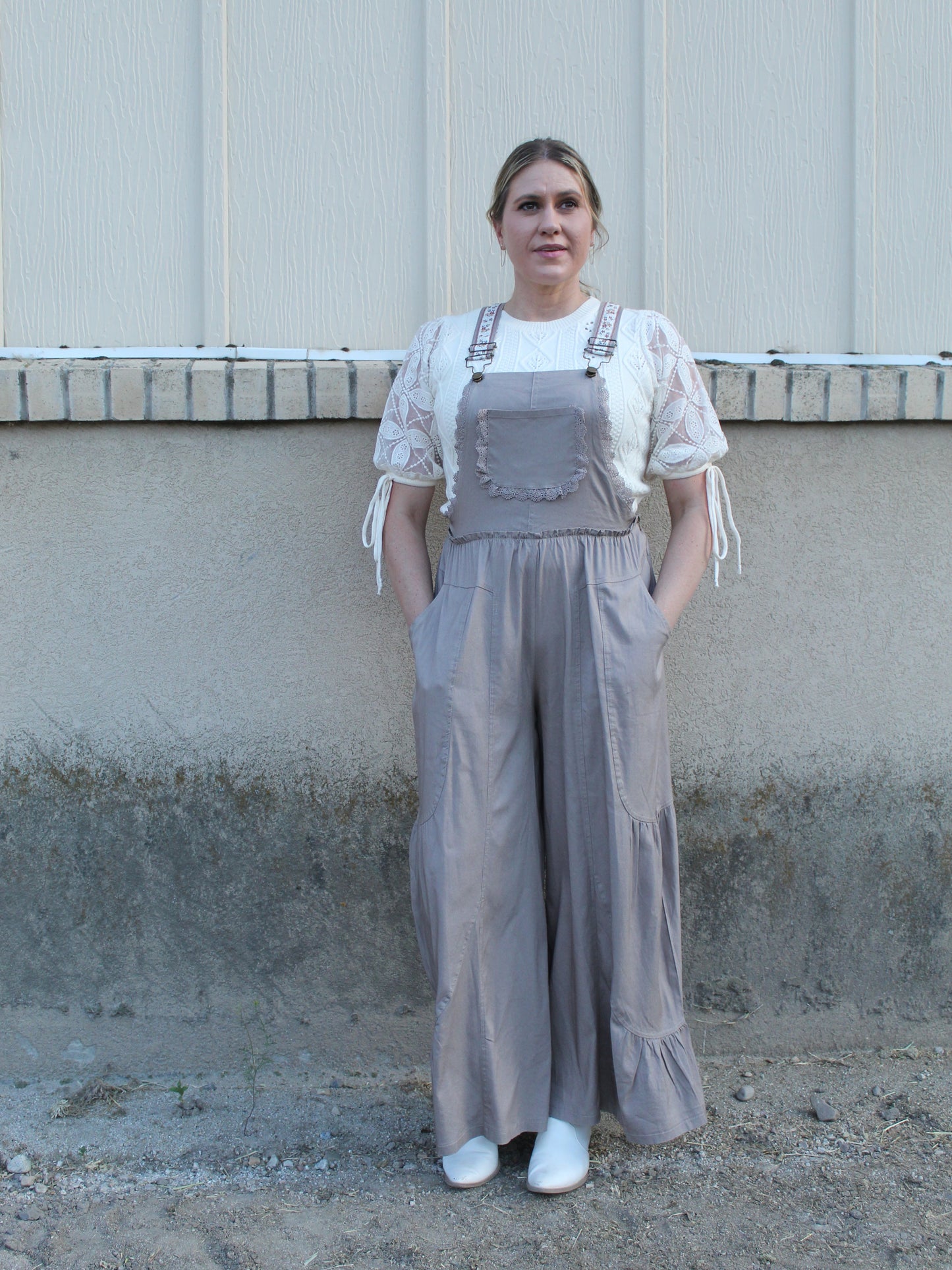 She's Boho Jumpsuit in Mocha