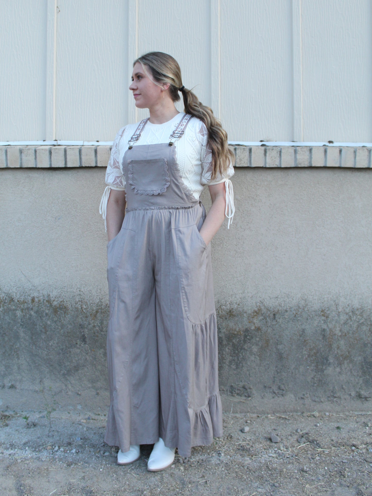 She's Boho Jumpsuit in Mocha
