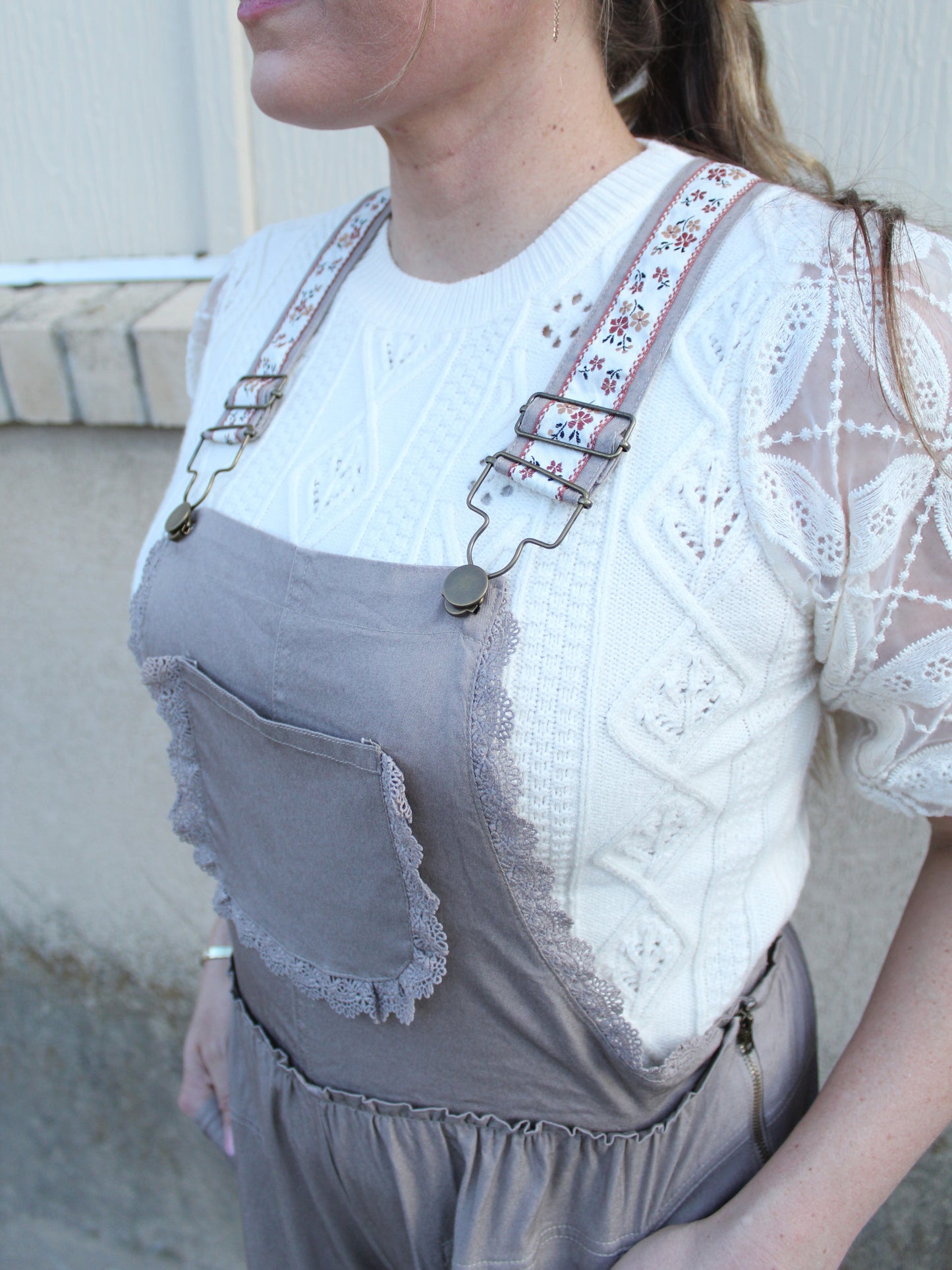 She's Boho Jumpsuit in Mocha