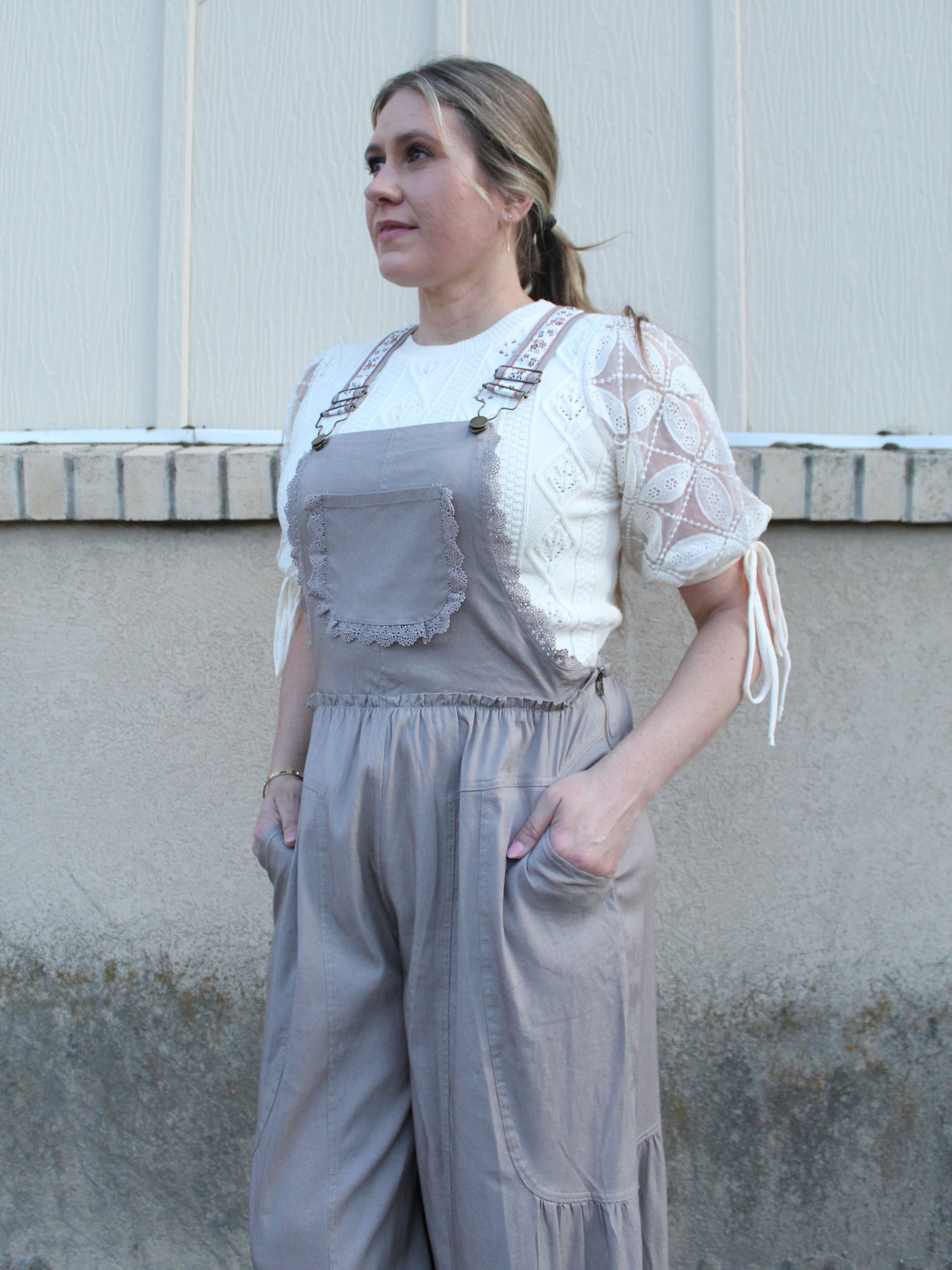 She's Boho Jumpsuit in Mocha