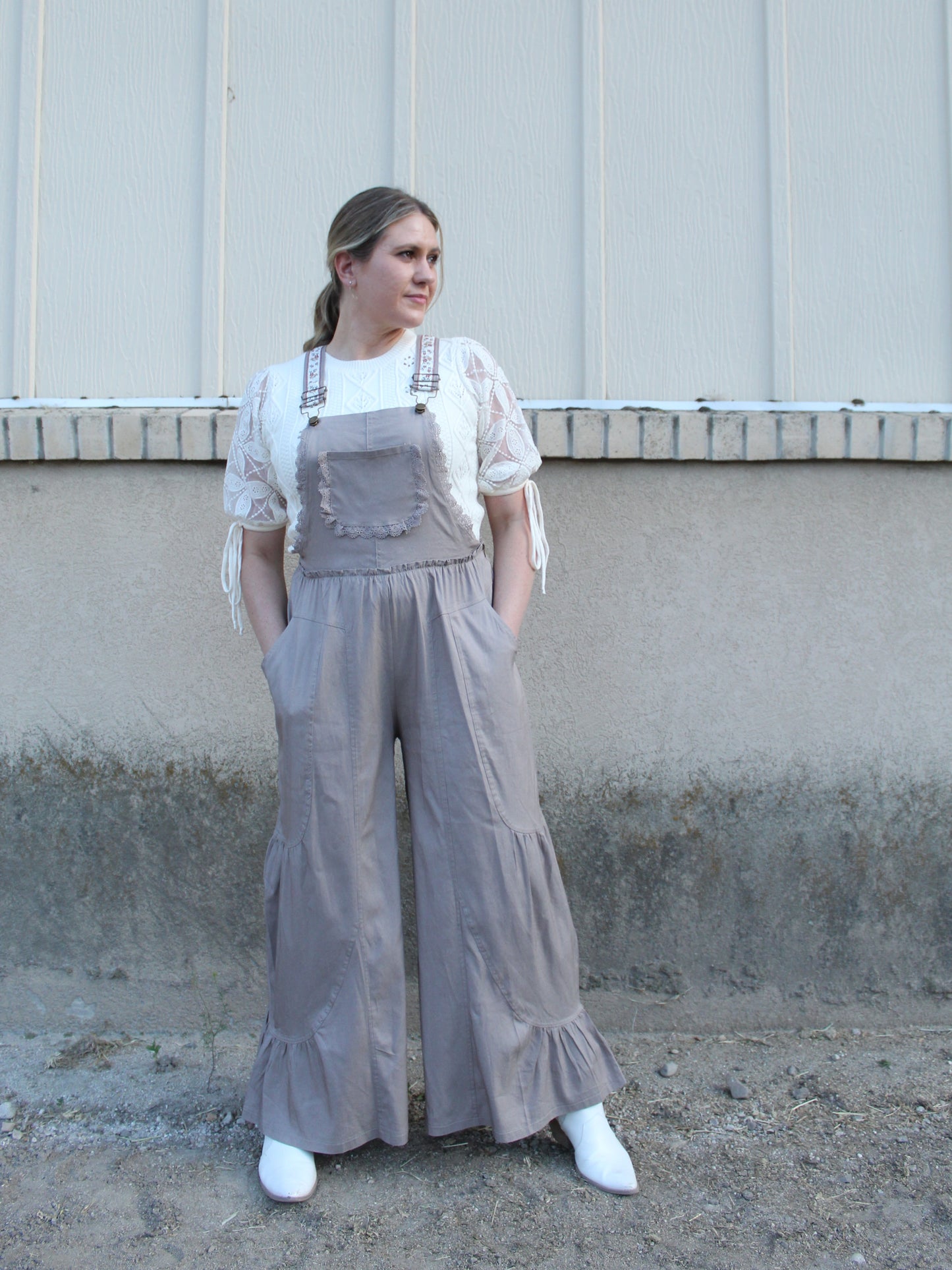 She's Boho Jumpsuit in Mocha