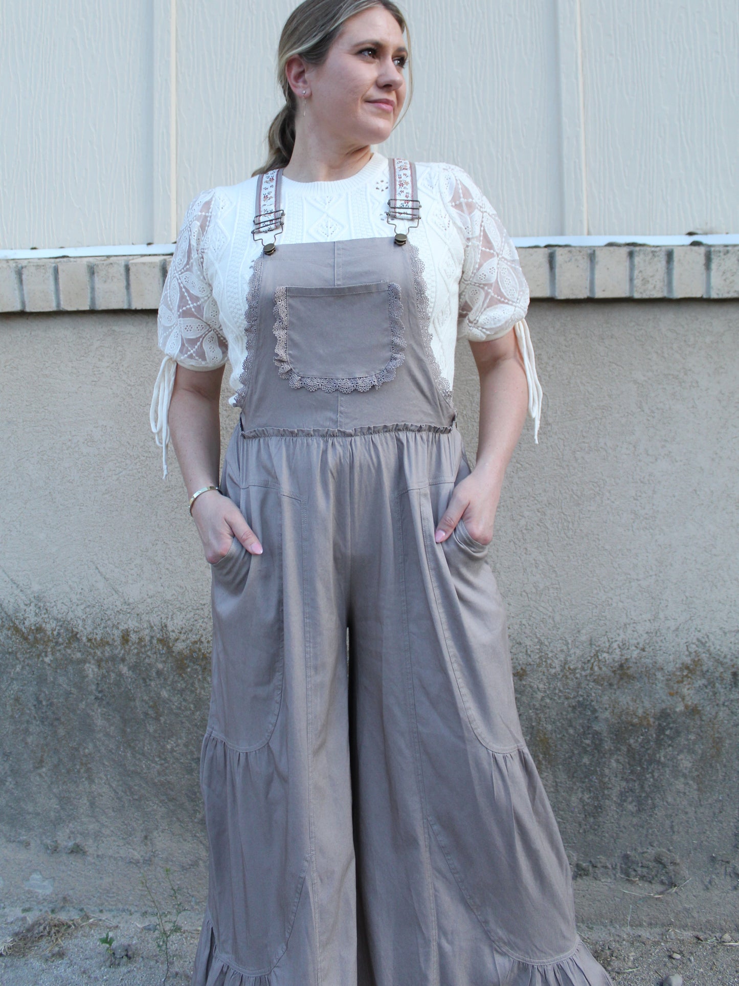 She's Boho Jumpsuit in Mocha