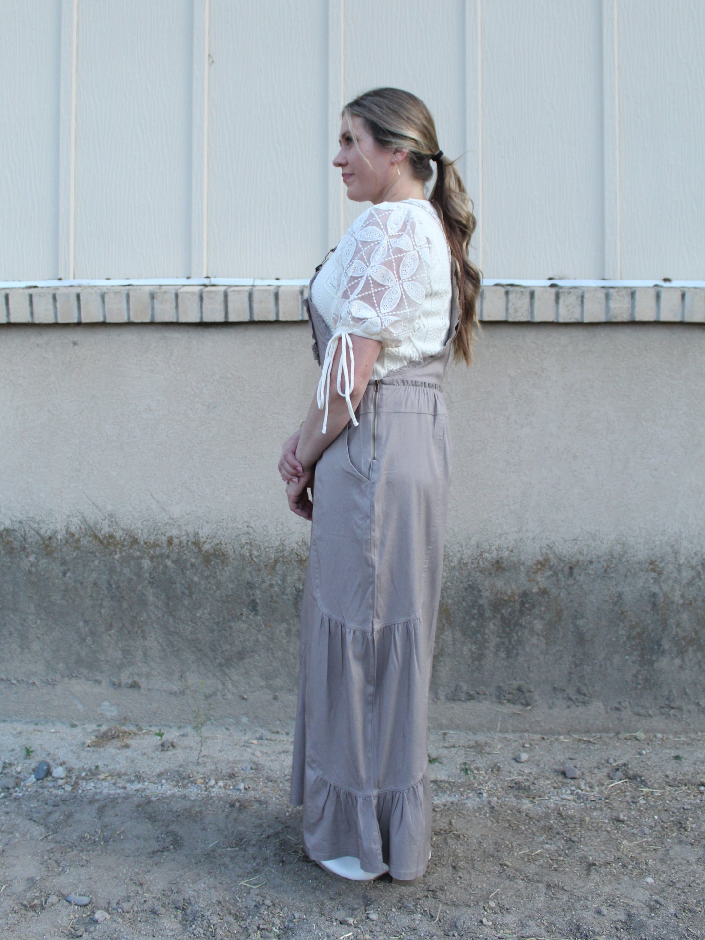 She's Boho Jumpsuit in Mocha