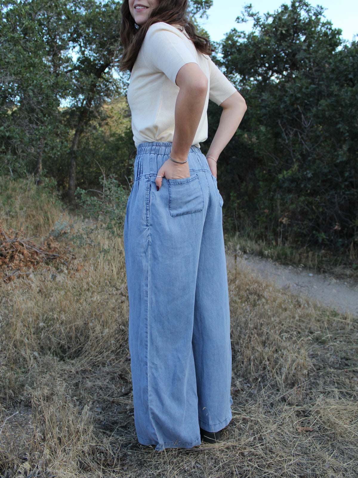 The Denim Blues Tencel Pant